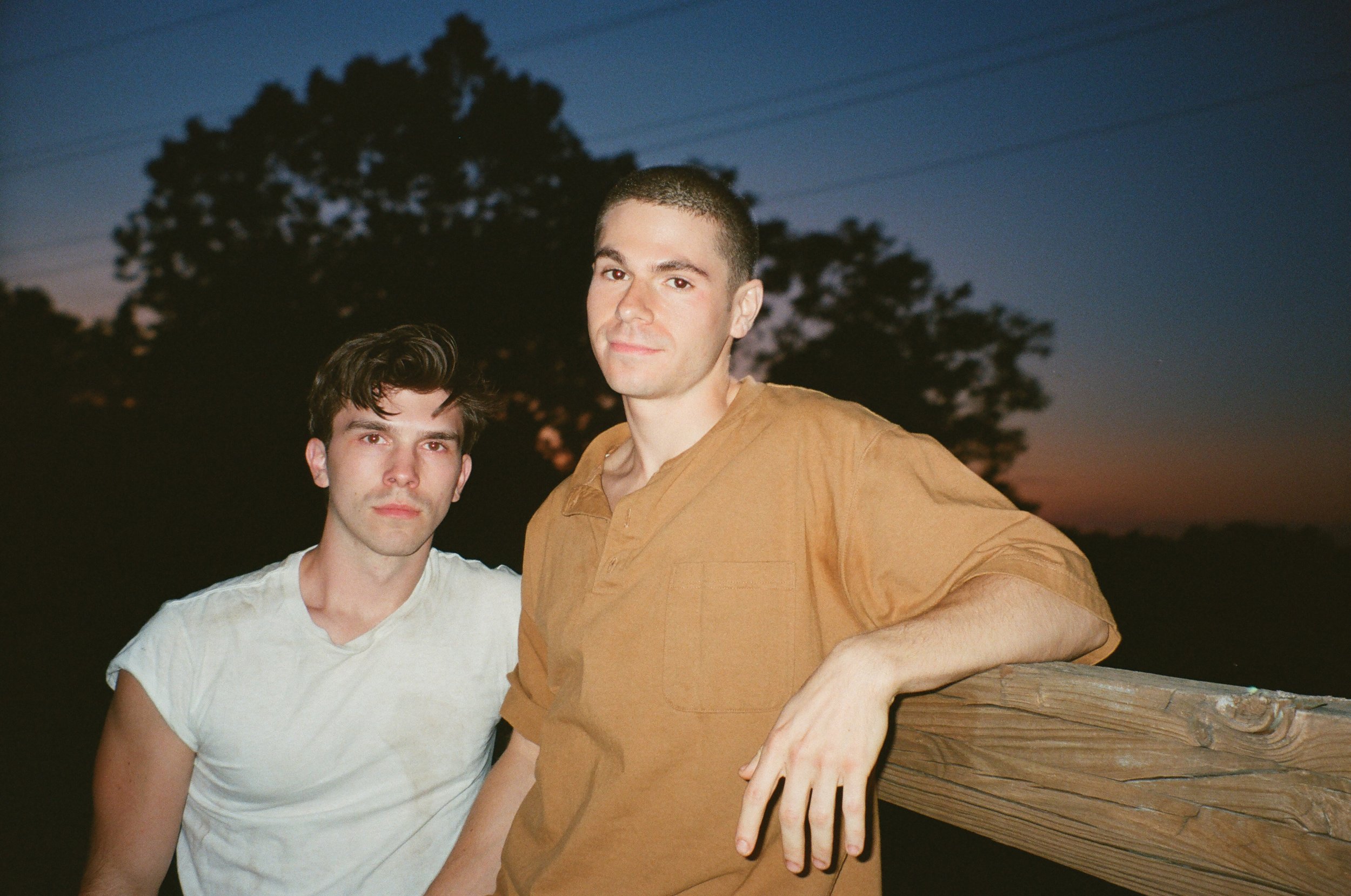 Lead Actors, Nicholas Ceniti (RIGHT) & Justin Stanek (LEFT) in between takes. 