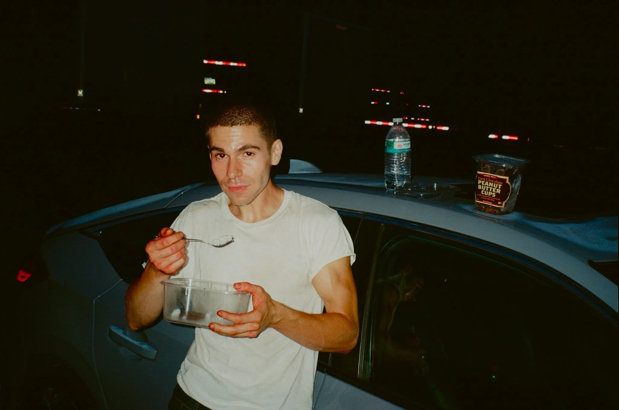 Nicholas Ceniti celebrating with some candy. 