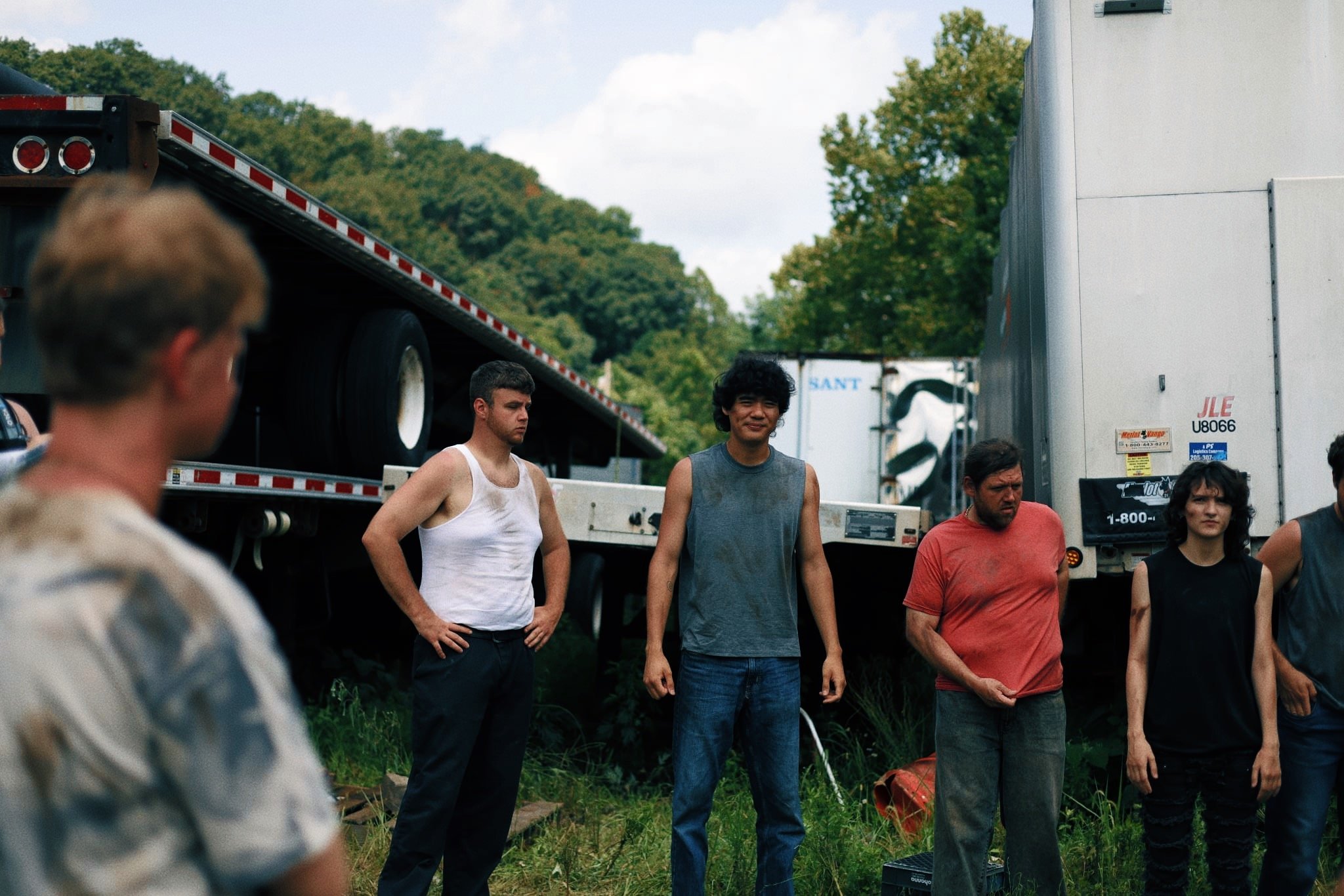 Background Actors in-between takes. 
