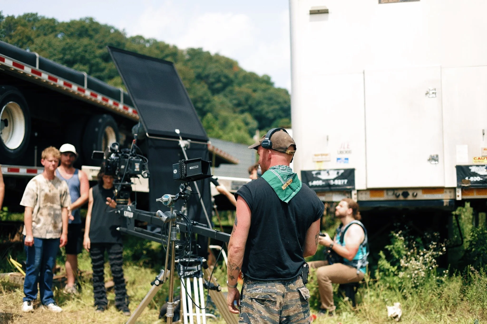 Key Grip Ethan Brown in his element.