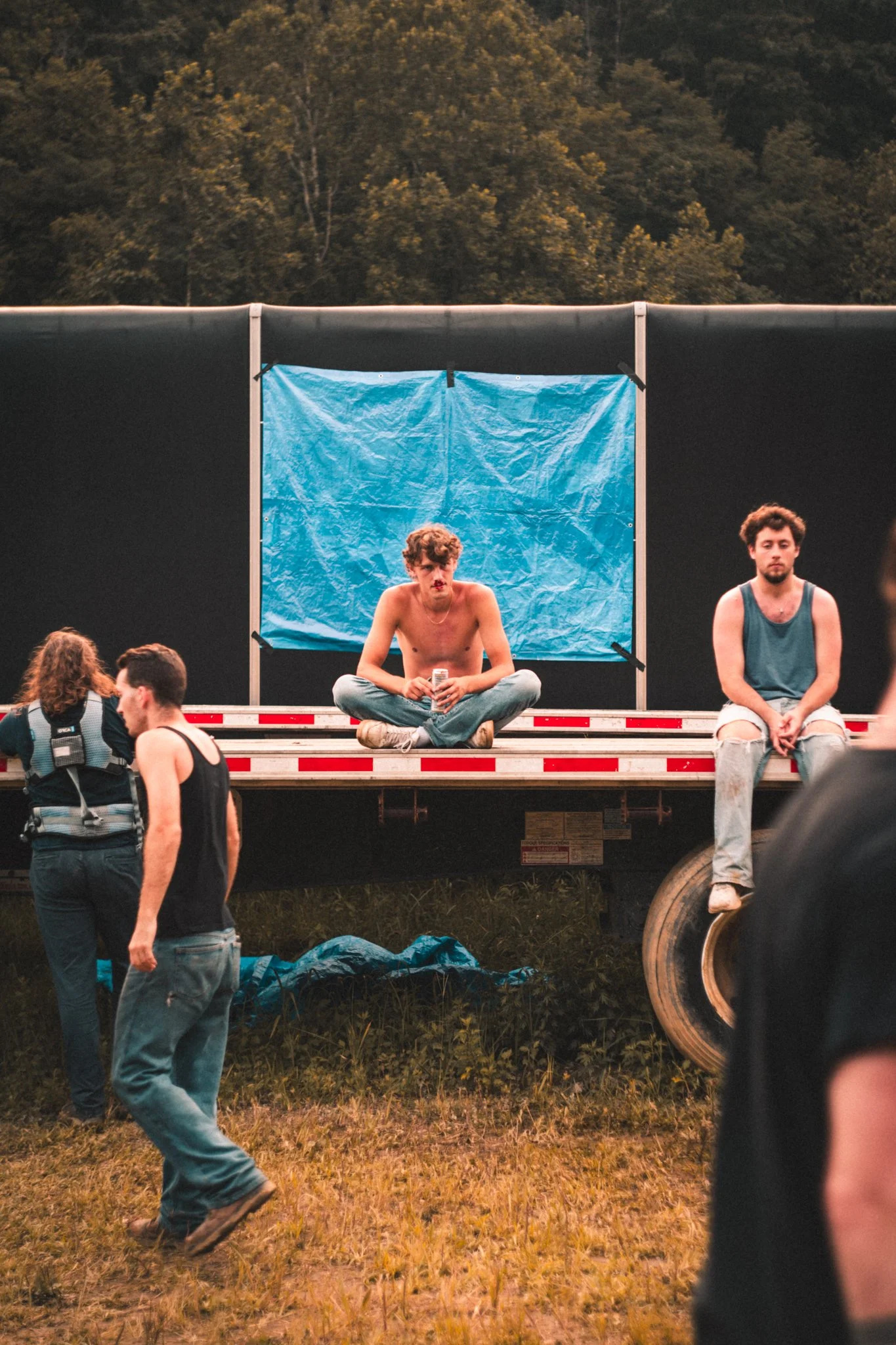 Actor Chris Freund (CENTER)- taking it all in.