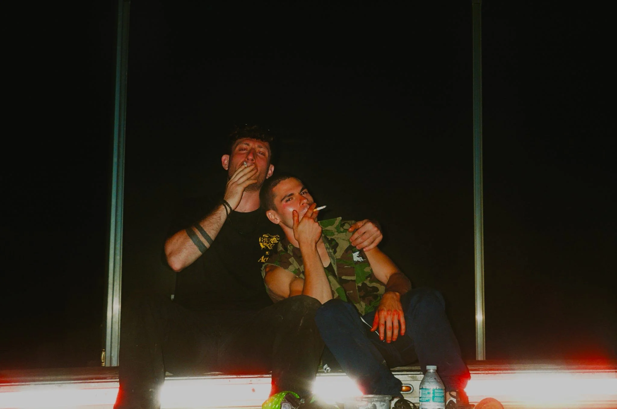 Stunt Coordinator Umi & Nicholas Ceniti on smoke break.
