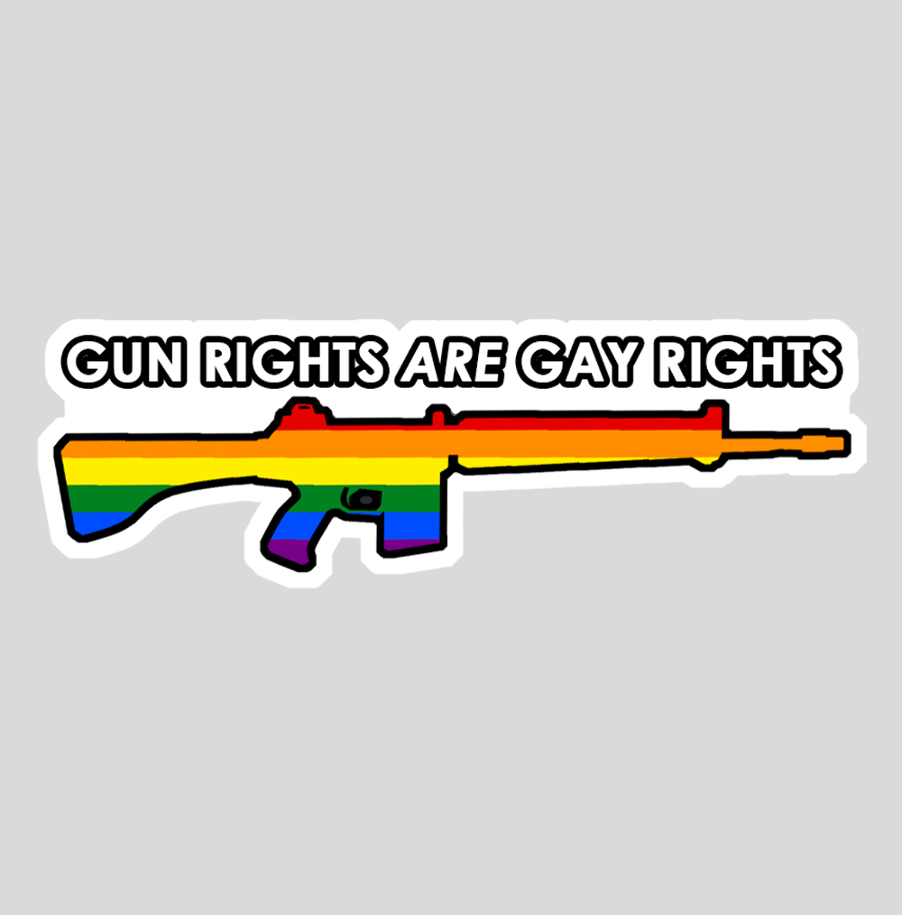 Gun Rights are Gay Rights Sticker