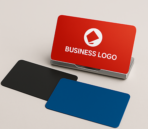 Laser Engraved Aluminum Business Cards