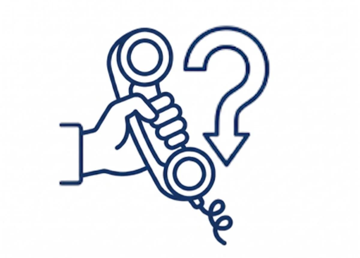 Senior medication review consultation call icon.