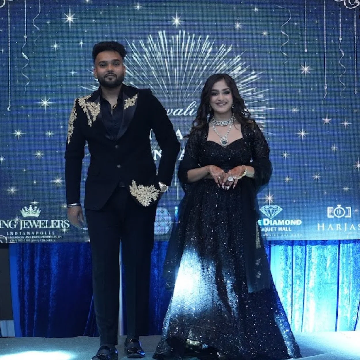 A Royal Moment 
Grace and elegance personified &mdash; this stunning couple lit up the Diwali Gala runway, embodying timeless tradition and modern sophistication.  @themitikadhunnafoundation 
#themitikadhunnafoundation #diwaligala2025 #kingjeweler #l