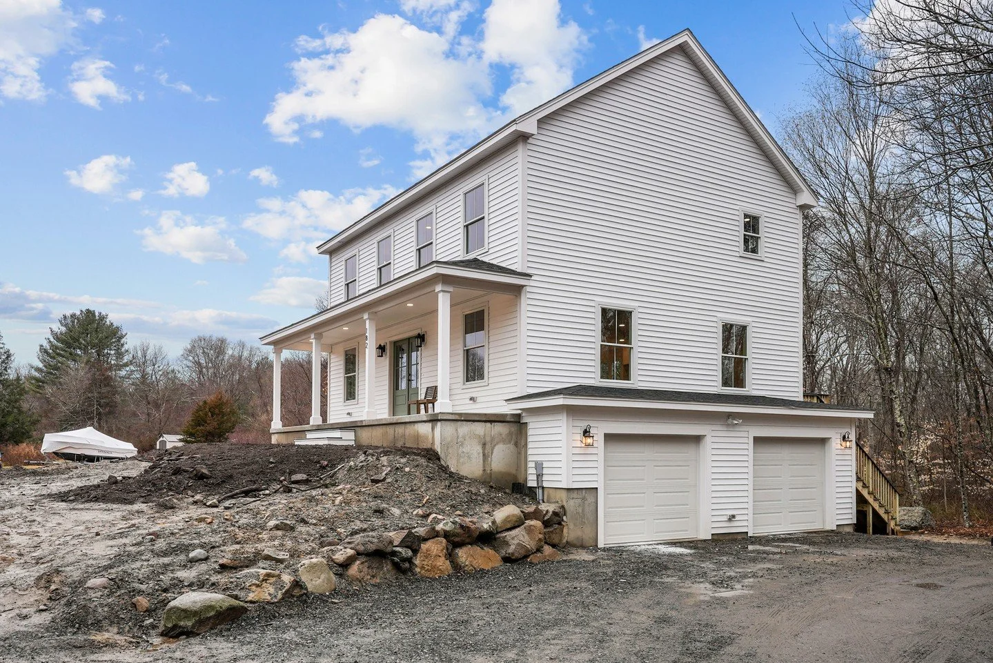 Designed to work with the land. This home follows the natural topography of the site, with a garage tucked beneath to maximize living space above. The result is a layout that feels grounded, efficient, and seamlessly connected to its surroundings.⁠
⁠