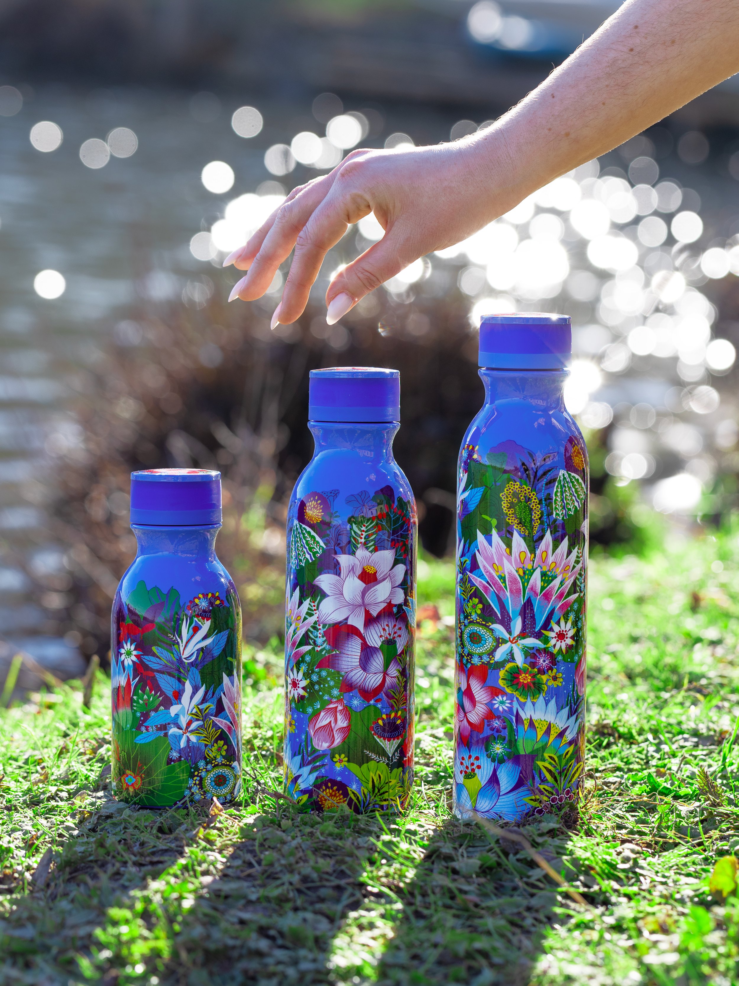 Les bouteilles isotherme Keep Cool Fleurs d'eau de Pylones