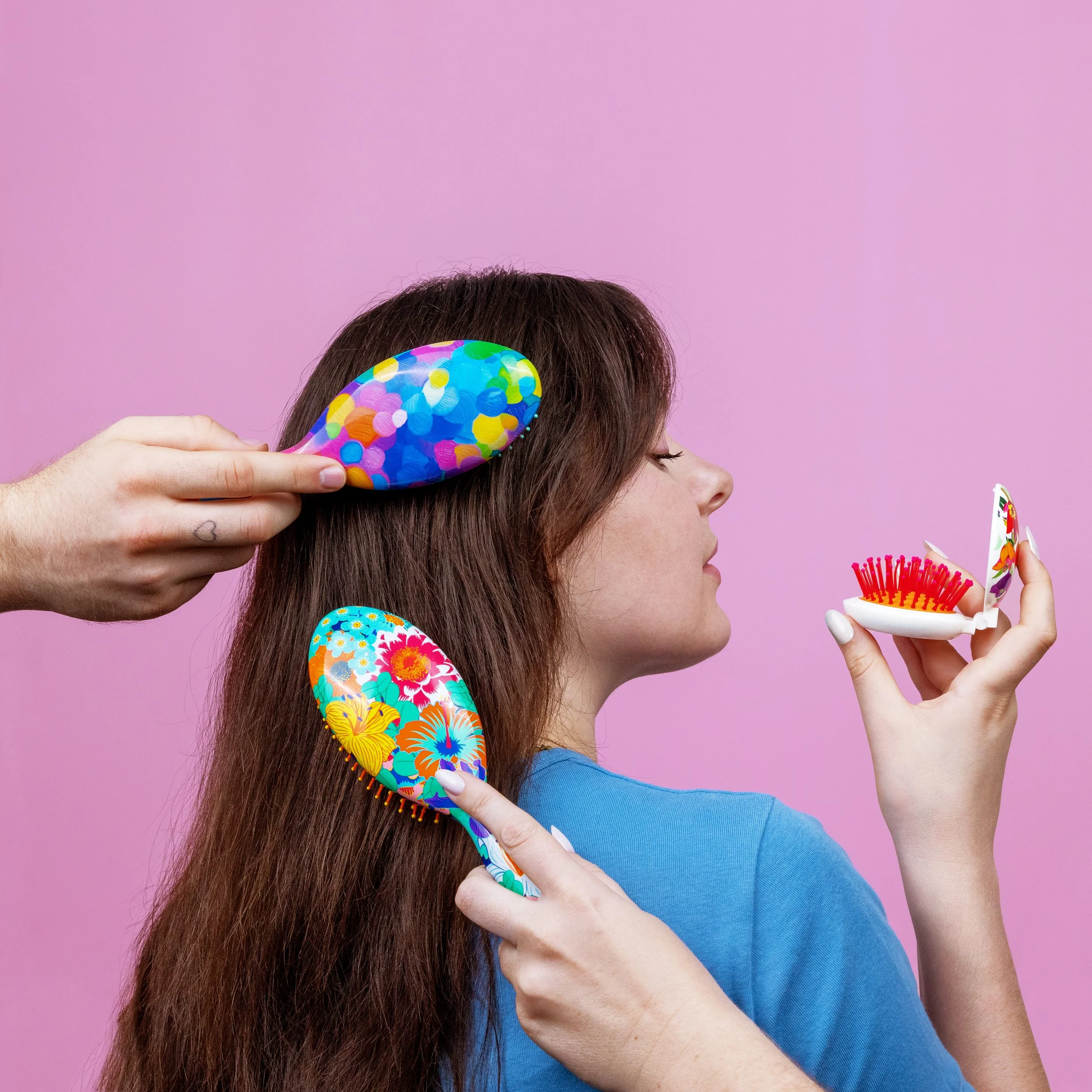 Les brosses à cheveux Ladypop de Pylones