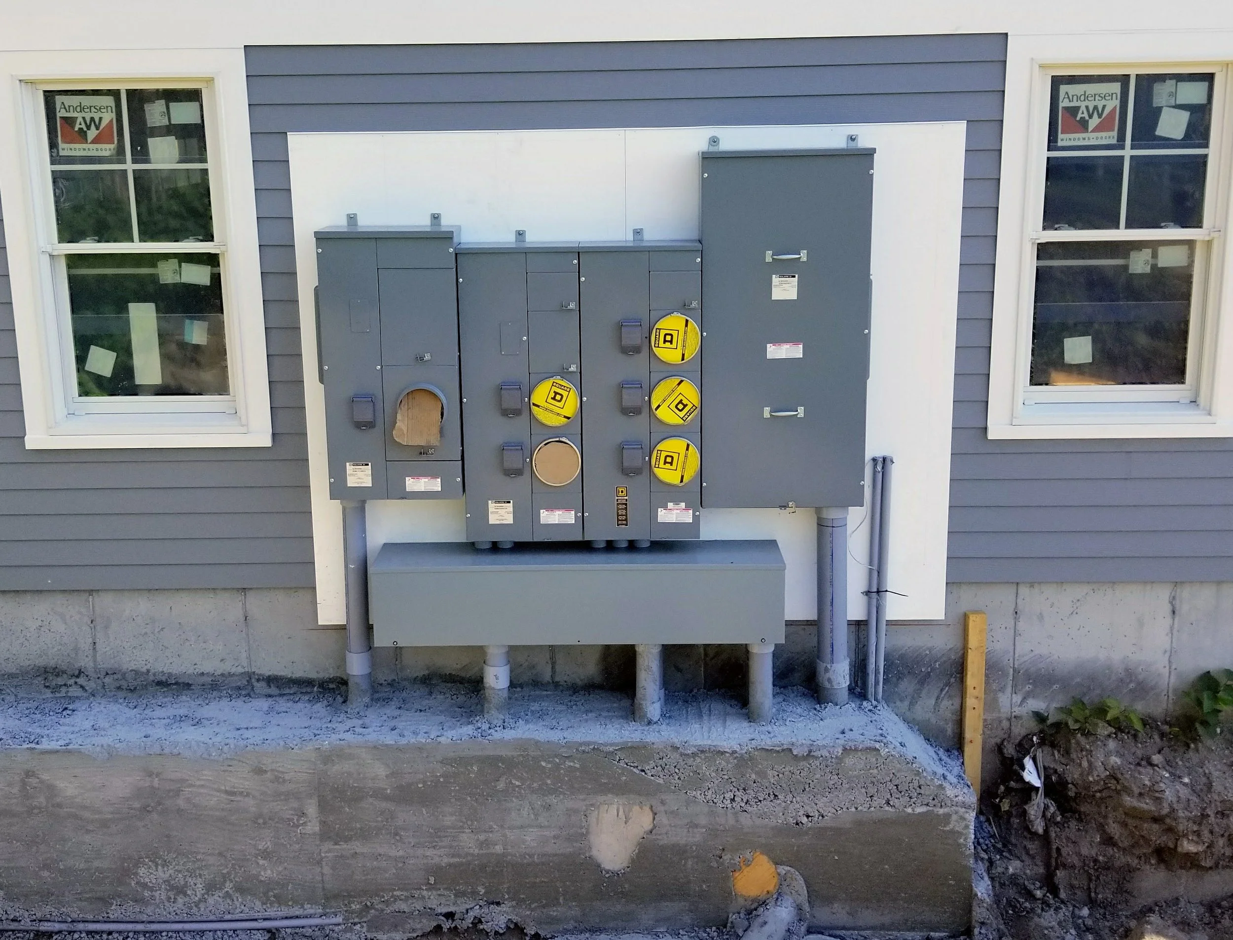 Electrical meters condo complex