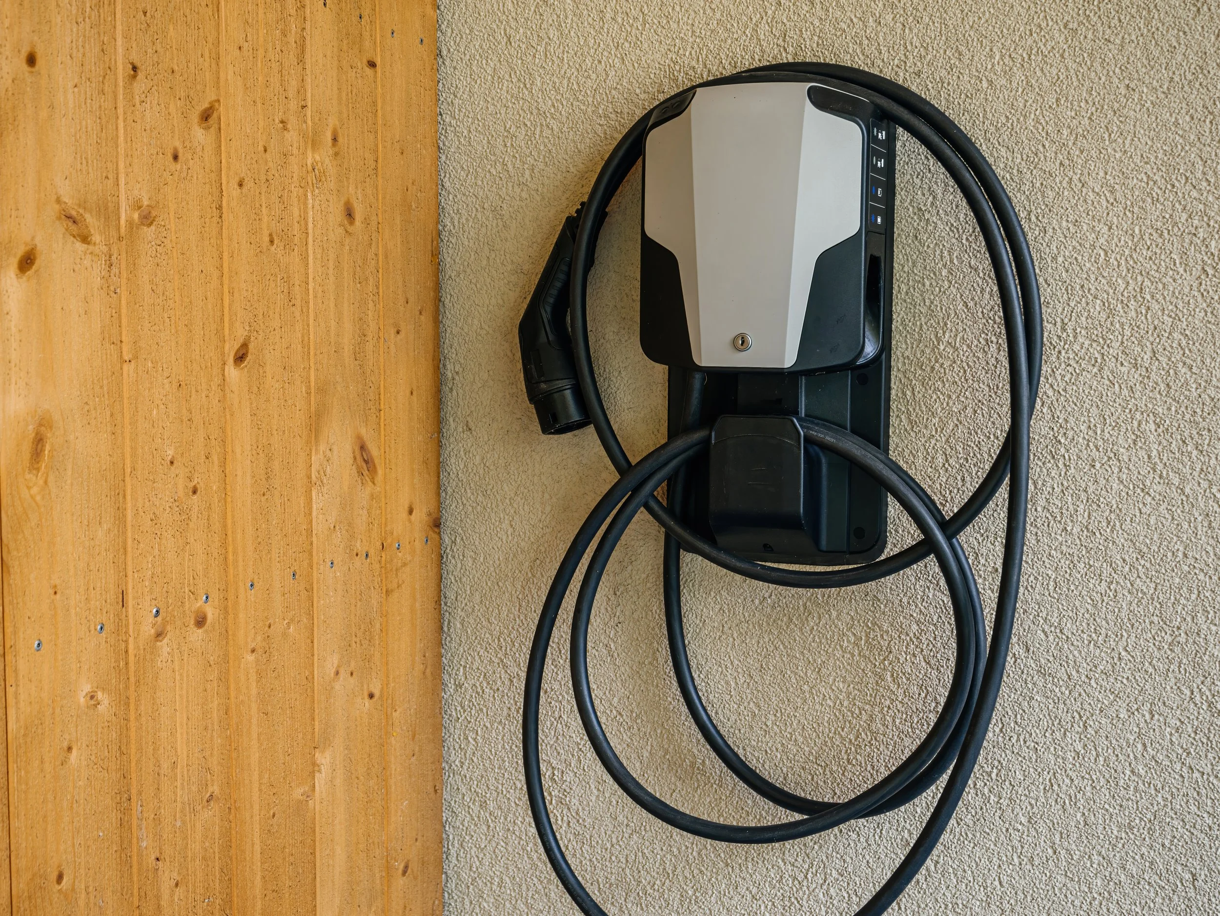 electric vehicle charger install inside home