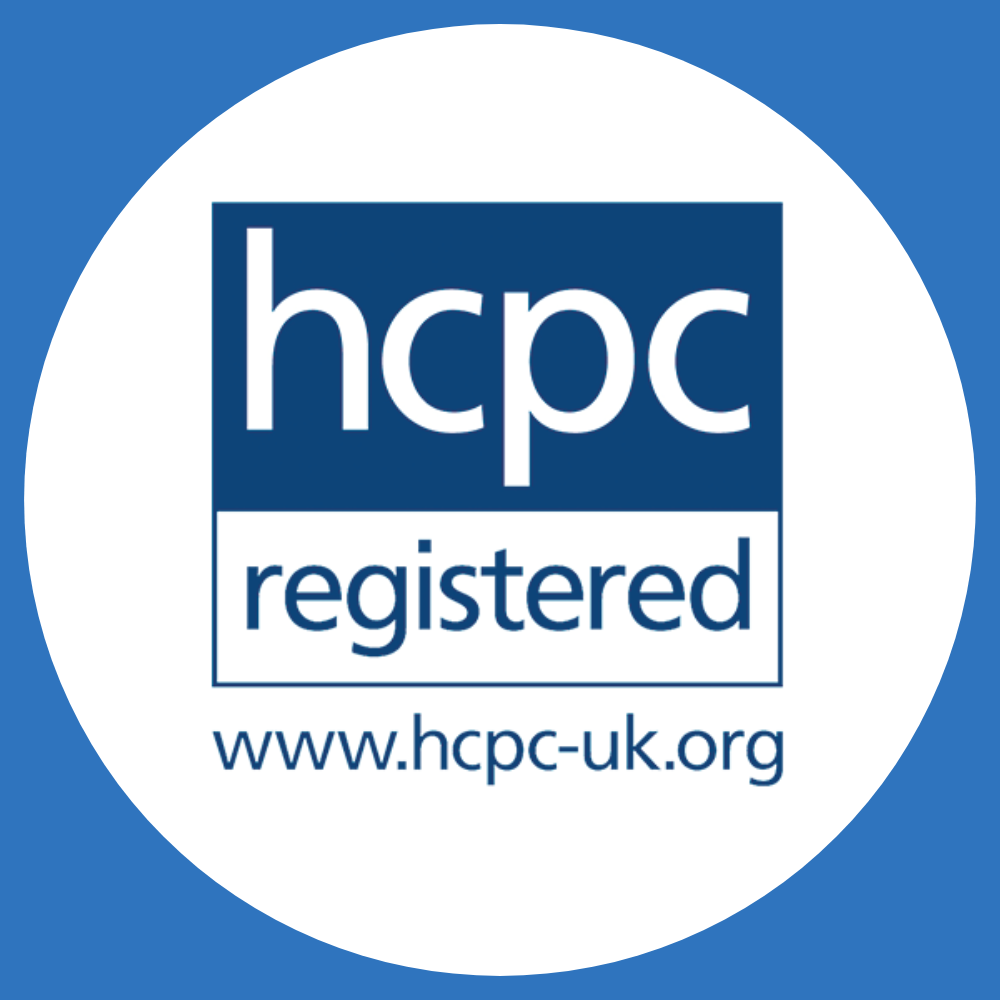 Registered with the Health and Care Professions Council (HCPC)