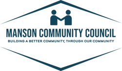 Logo of Mahson Community Council with two figures shaking hands inside a hexagon and the organization name below.