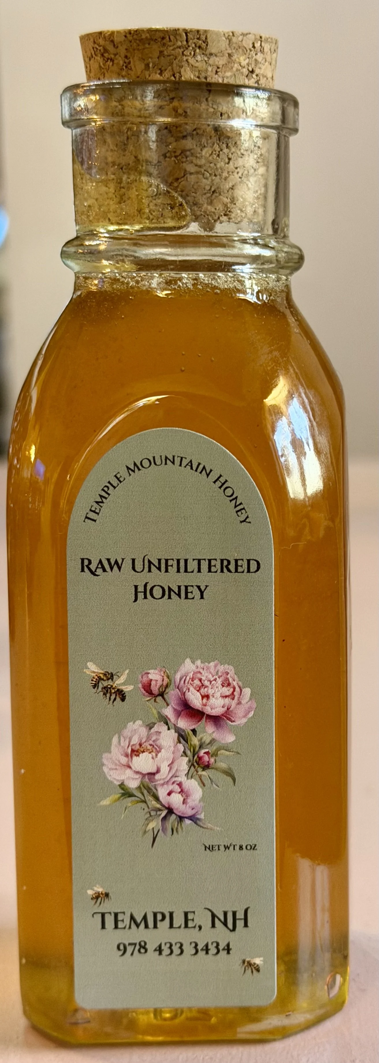4 oz Local Raw Unfiltered Honey