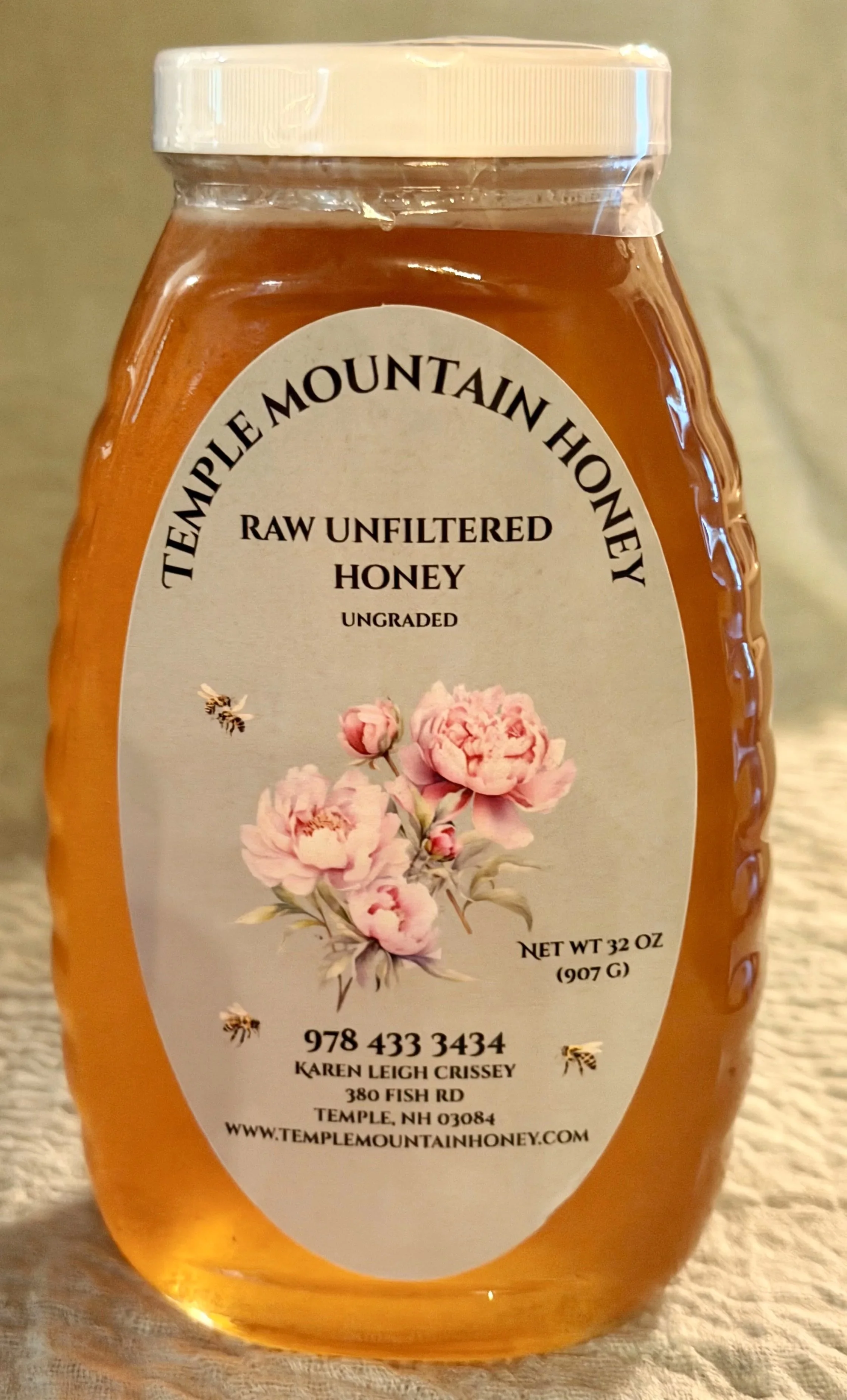2 lbs Raw Unfiltered Wildflower Honey
