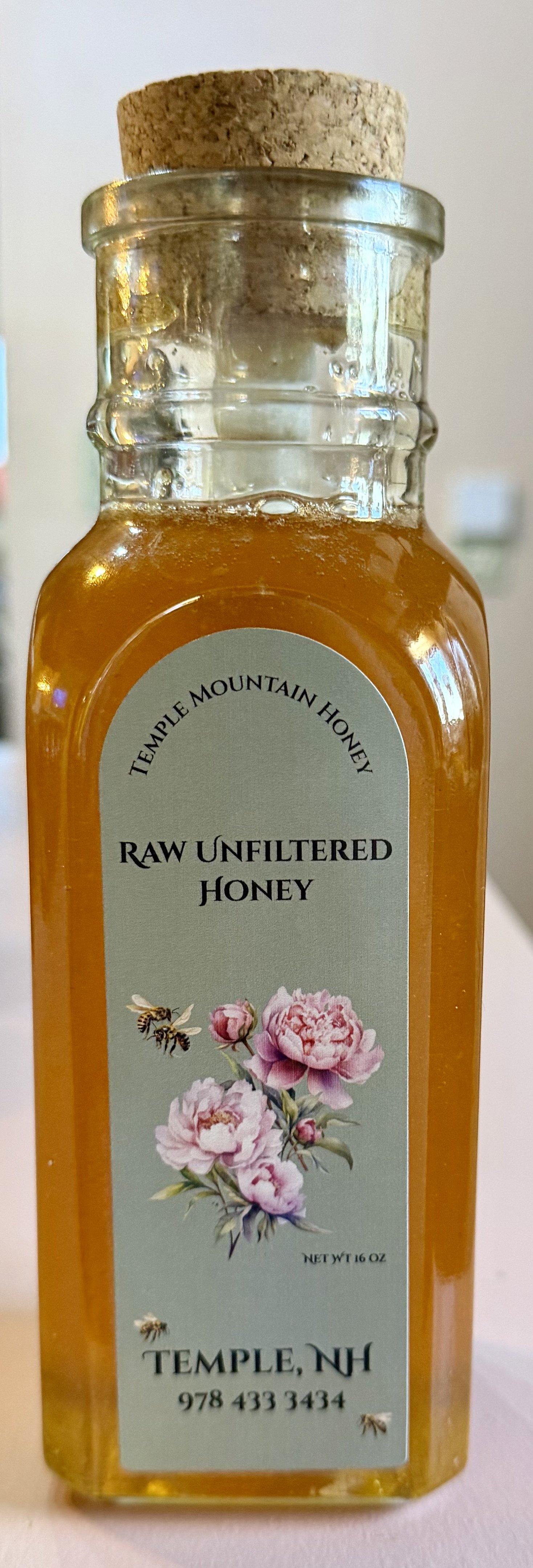 8 oz Local Raw Unfiltered Honey