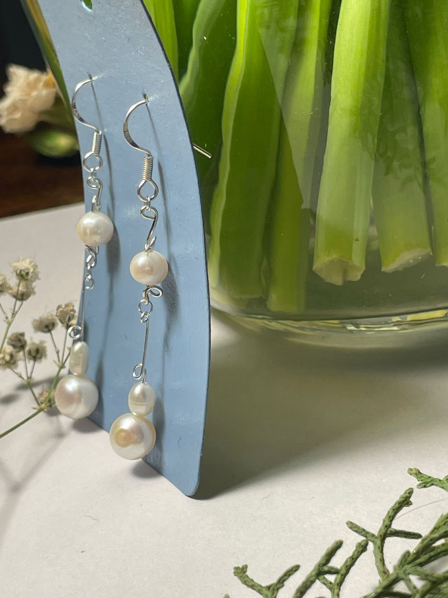 Fancy trio pearl long drop hoop 1 .jpeg