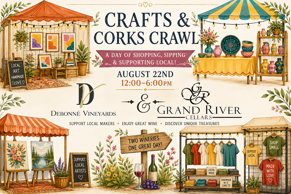 Crafts & Corks Crawl