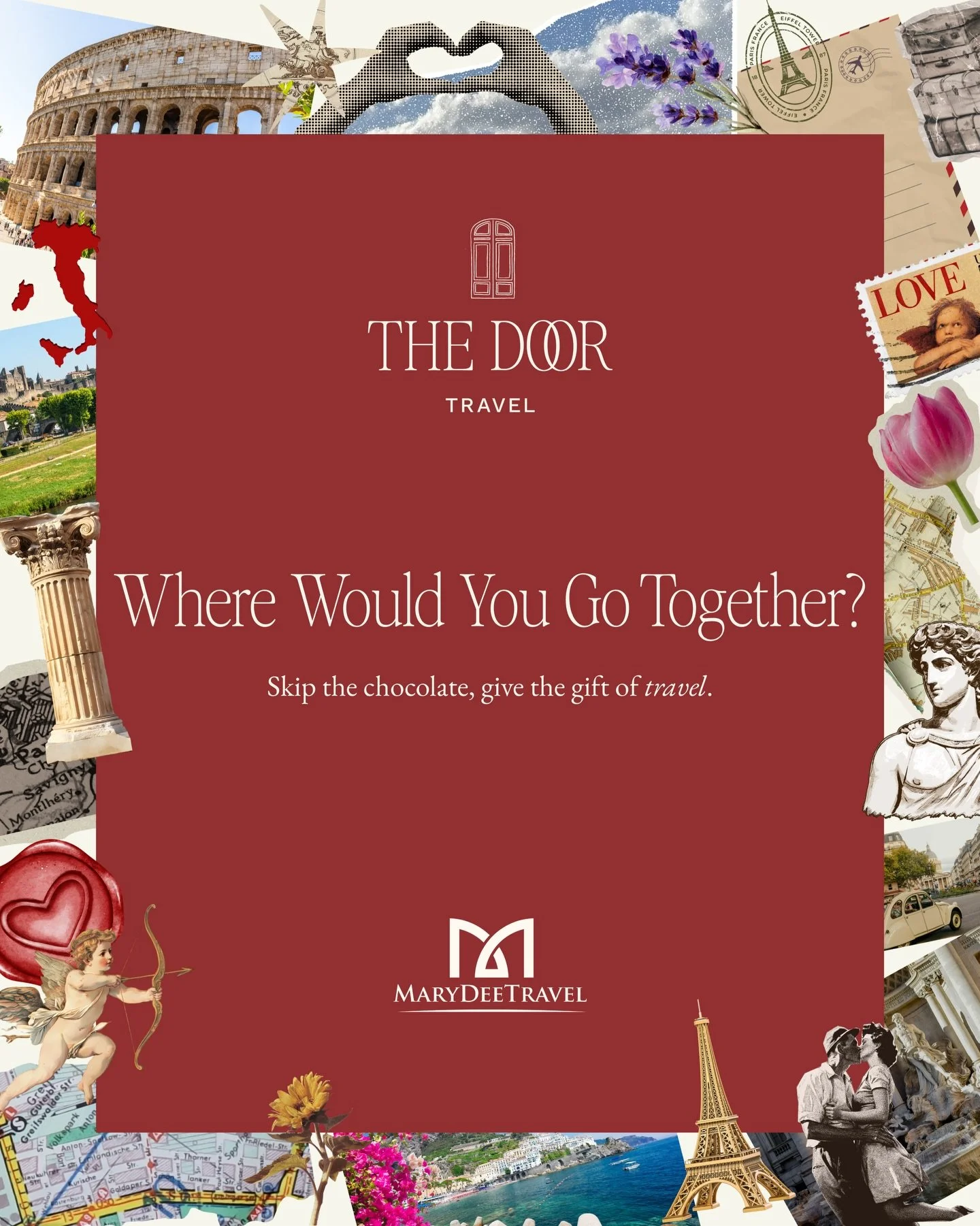 Instead of chocolate, give the gift of travel this Valentine&rsquo;s Day.

Together with The Door, we&rsquo;ve curated a handful of itineraries that feel especially right for couples: cities made for lingering dinners, scenic routes meant to be share