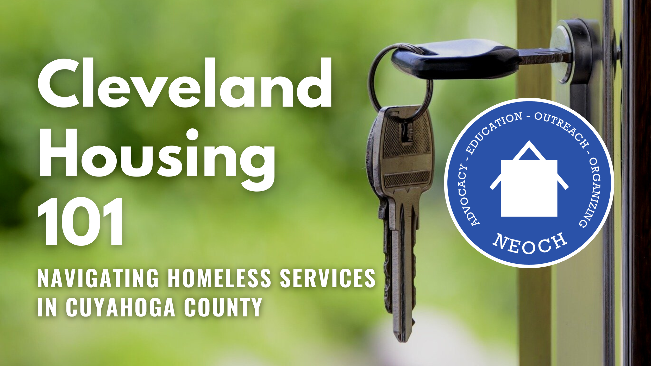 Cleveland Housing 101: Three-part webinar series on homeless service system