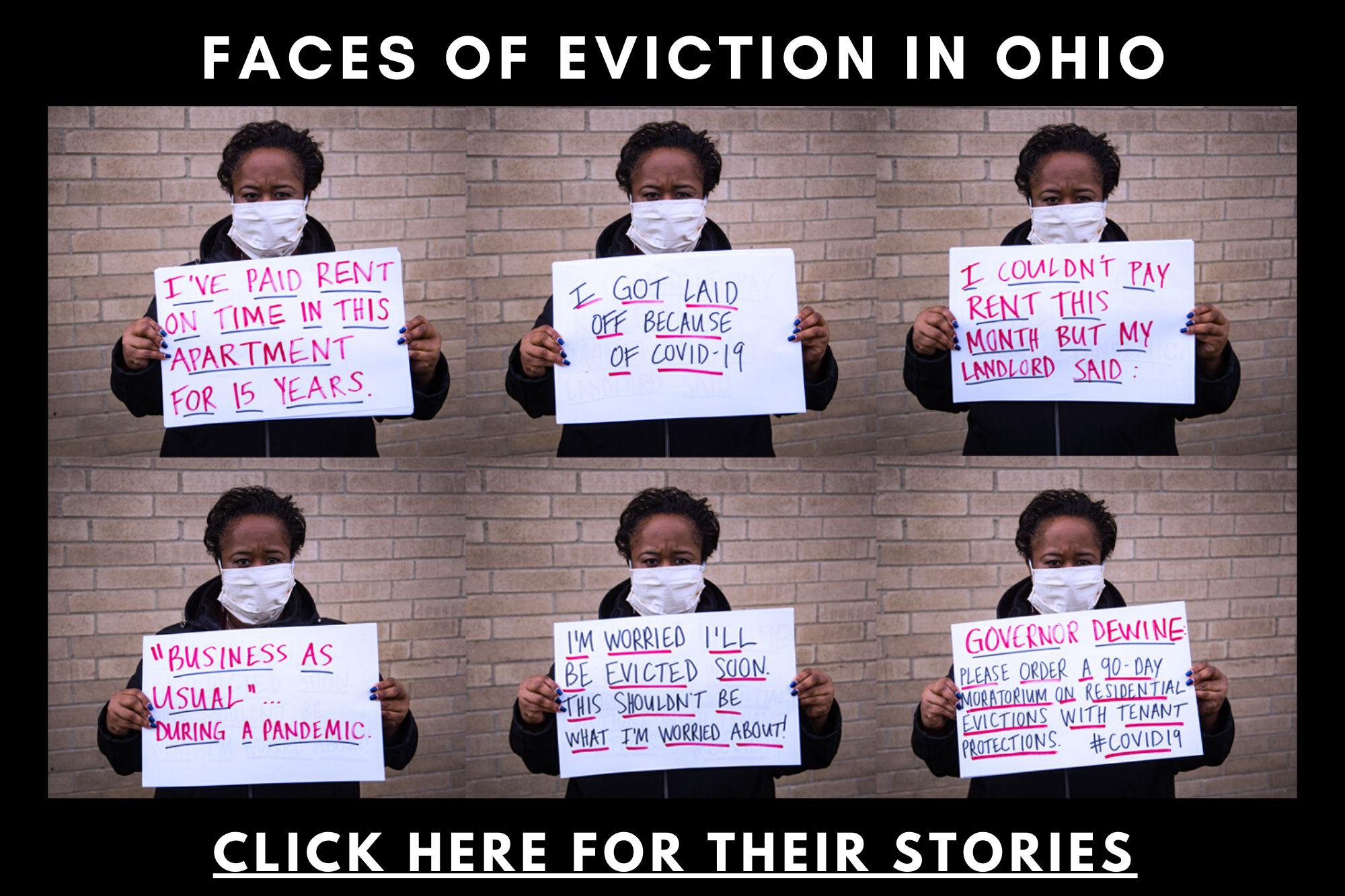 These Are The Faces of Renters across Ohio Who Are Desperate for a Statewide Eviction Moratorium