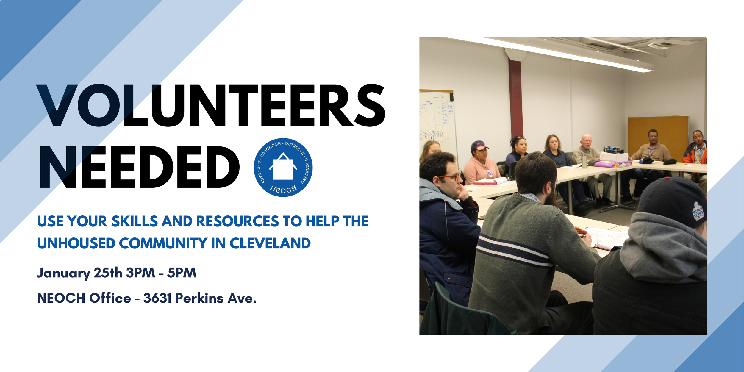 CALLING ALL VOLUNTEERS: NEOCH'S WINTER/SPRING VOLUNTEER ORIENTATION IS HERE