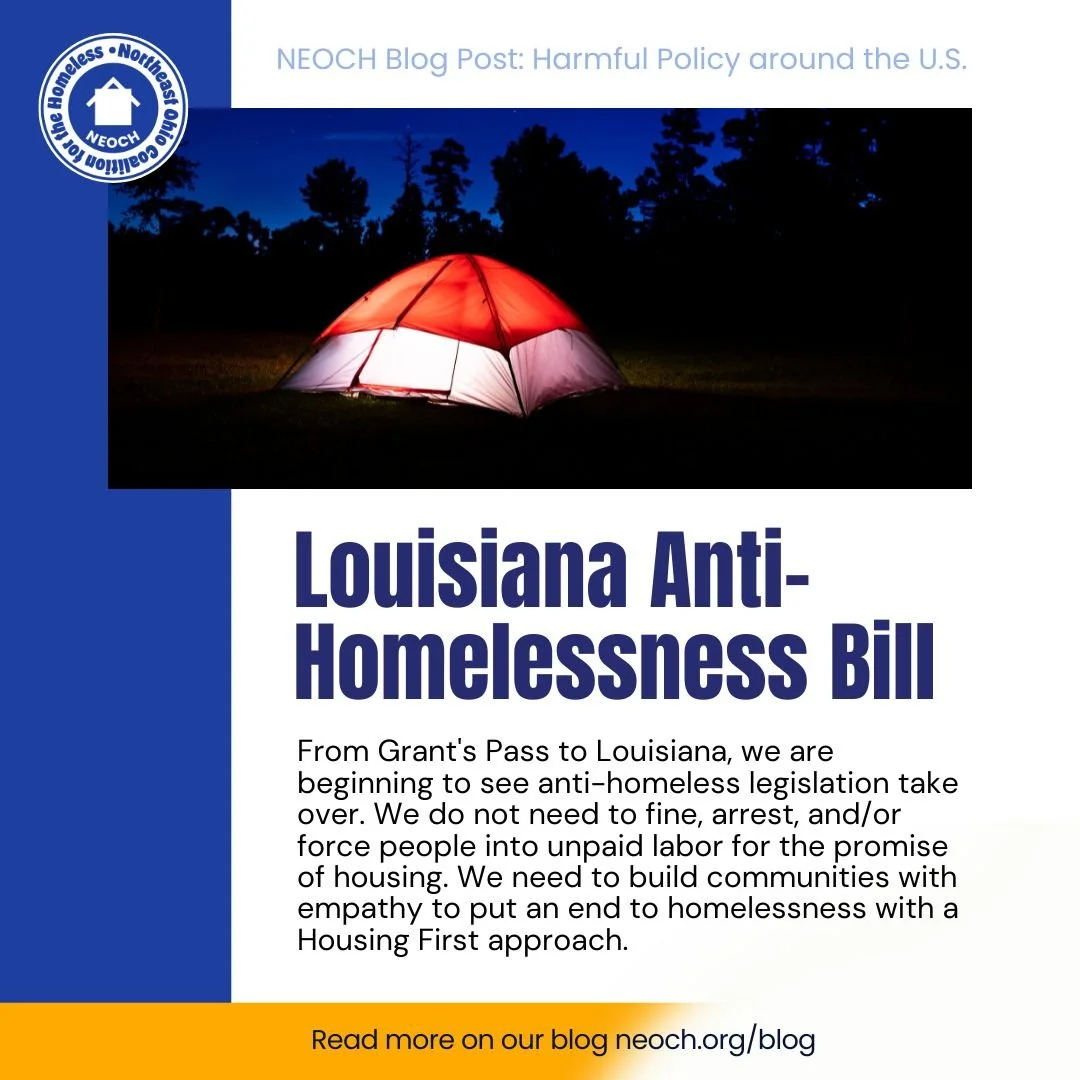 The continuation of Anti-homelessness legislation hits Louisiana