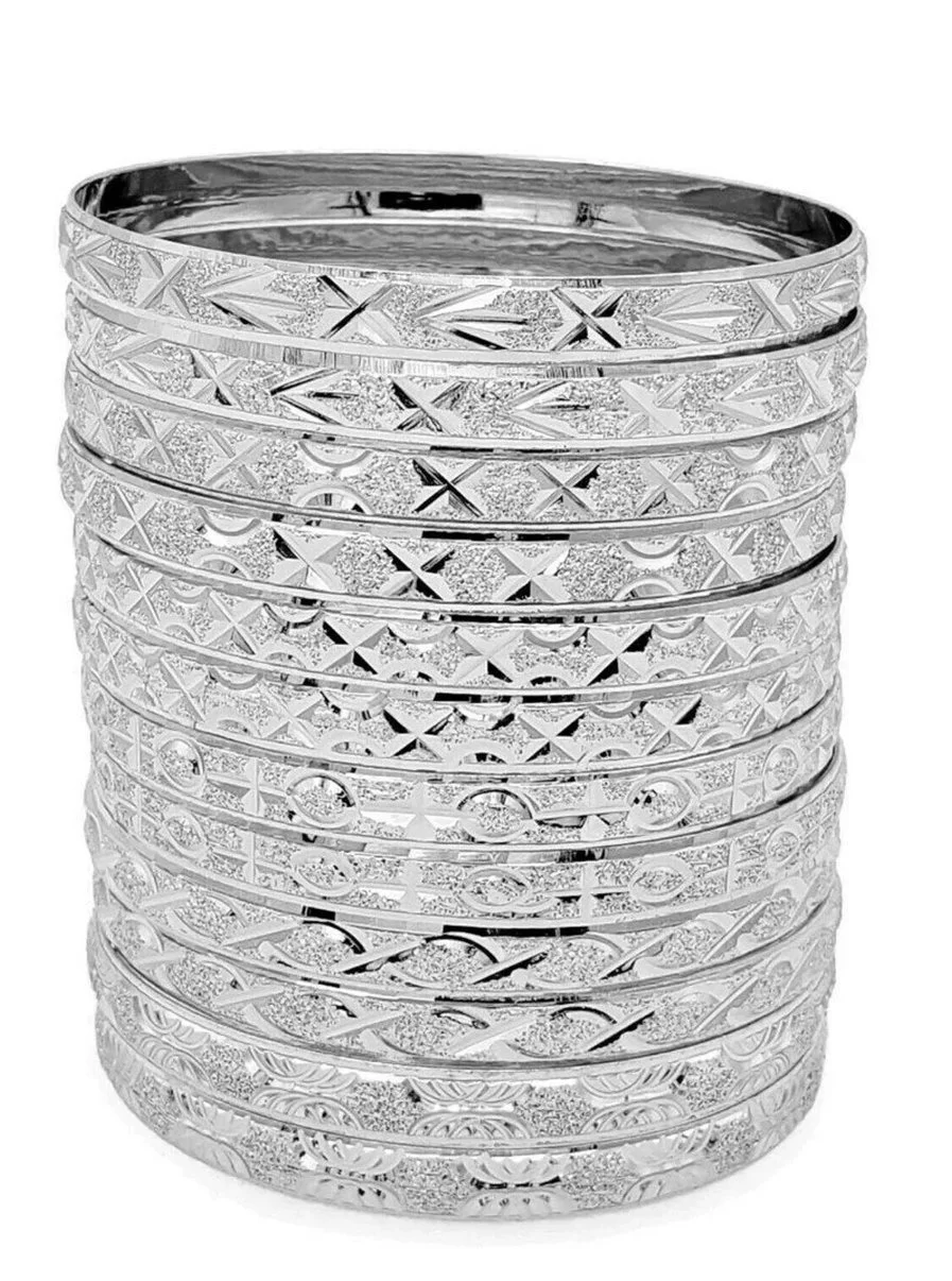 Silver Bangle Set