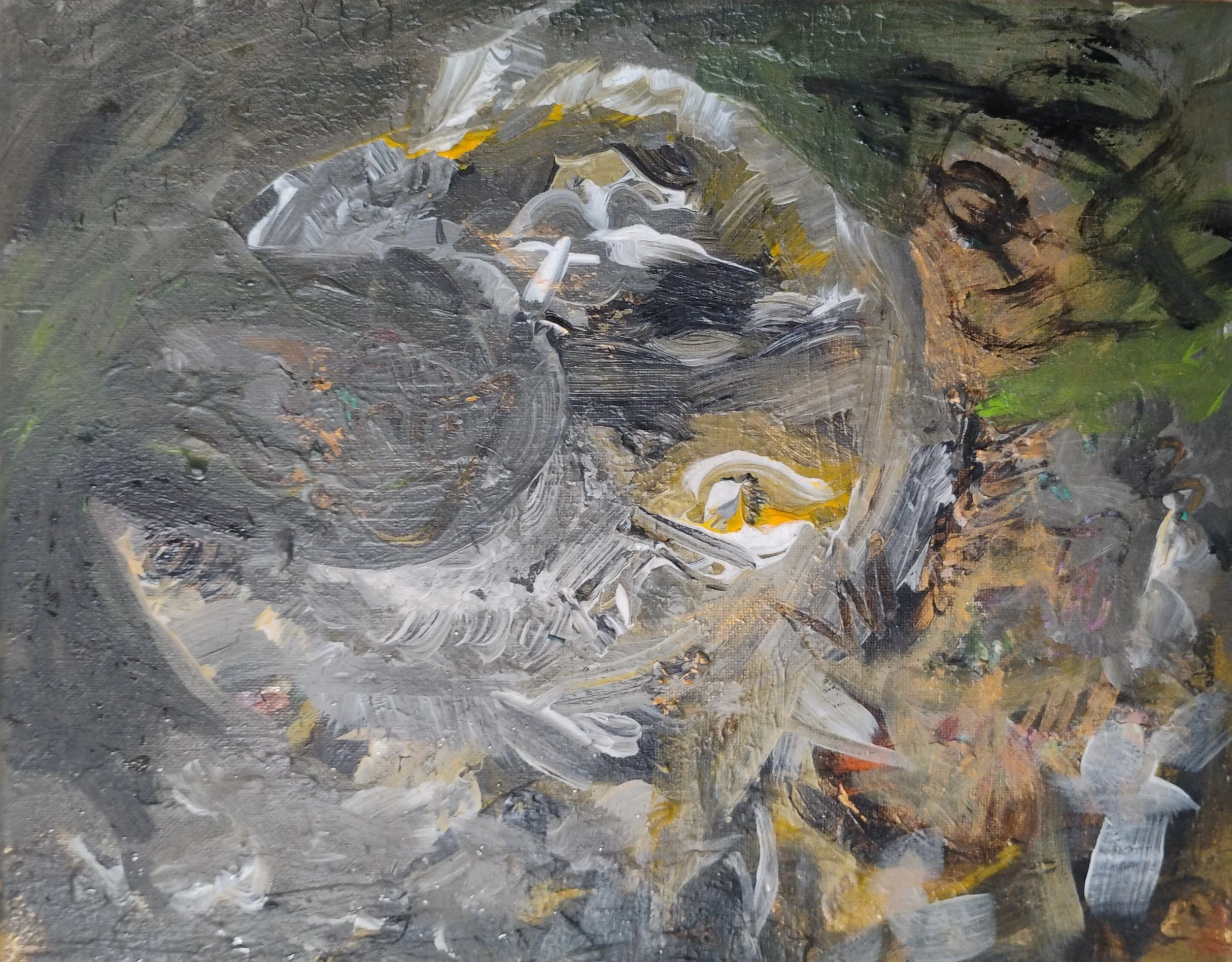 Luna, 2025, Acrylic on canvas, 11 x 14 in