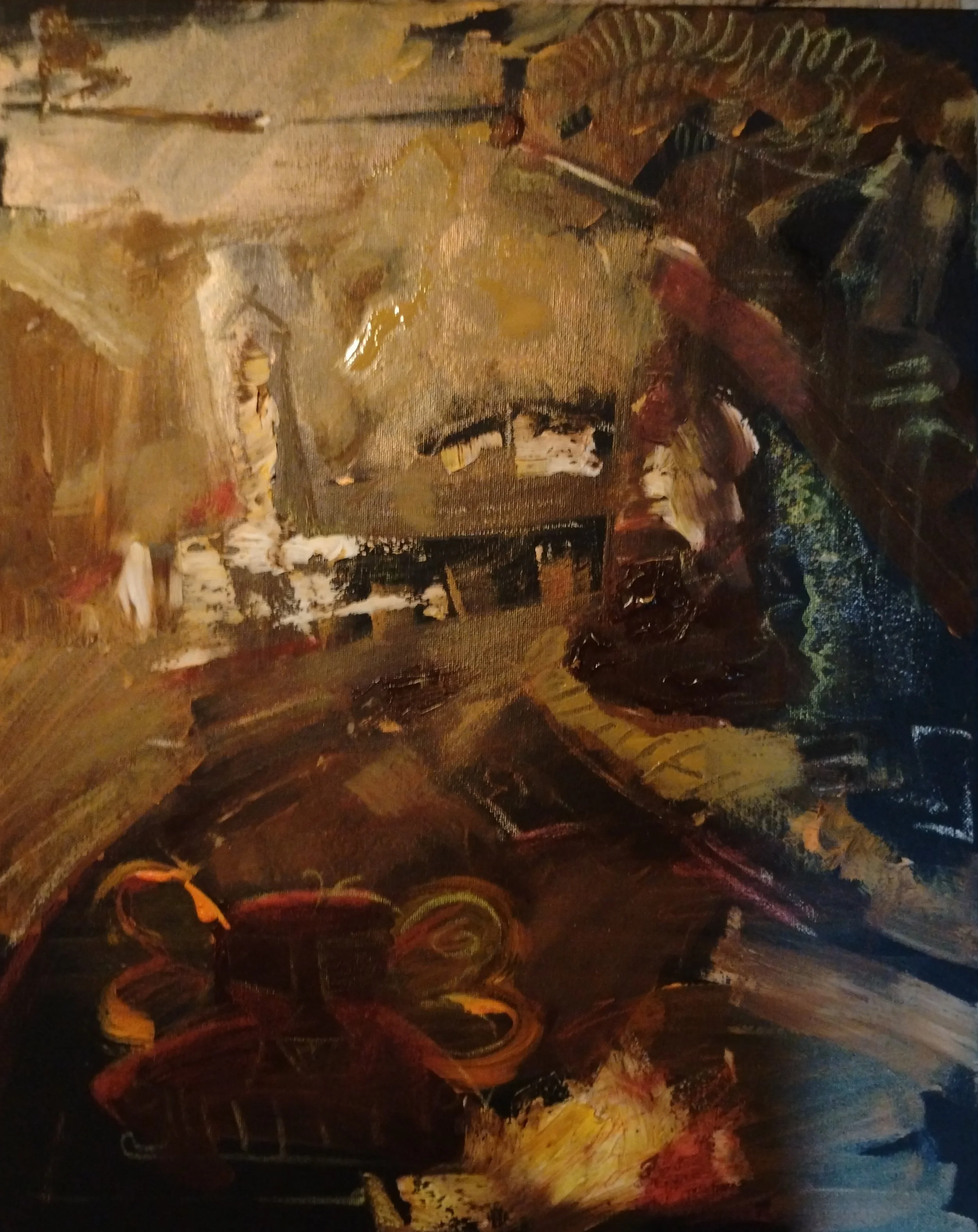 Ciudad conocida, 2024, Acrylic on canvas, 24 x 16 in