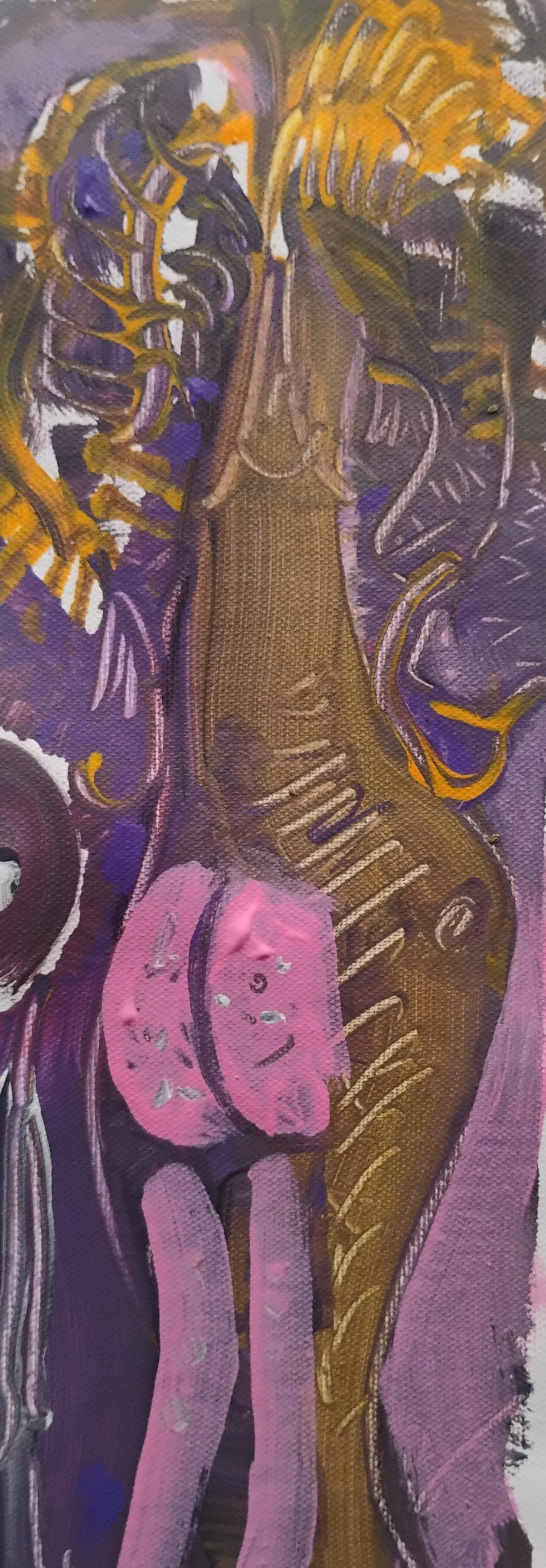 Palma Barrigona.26.Acrylic Canvas.13 x 4 inc