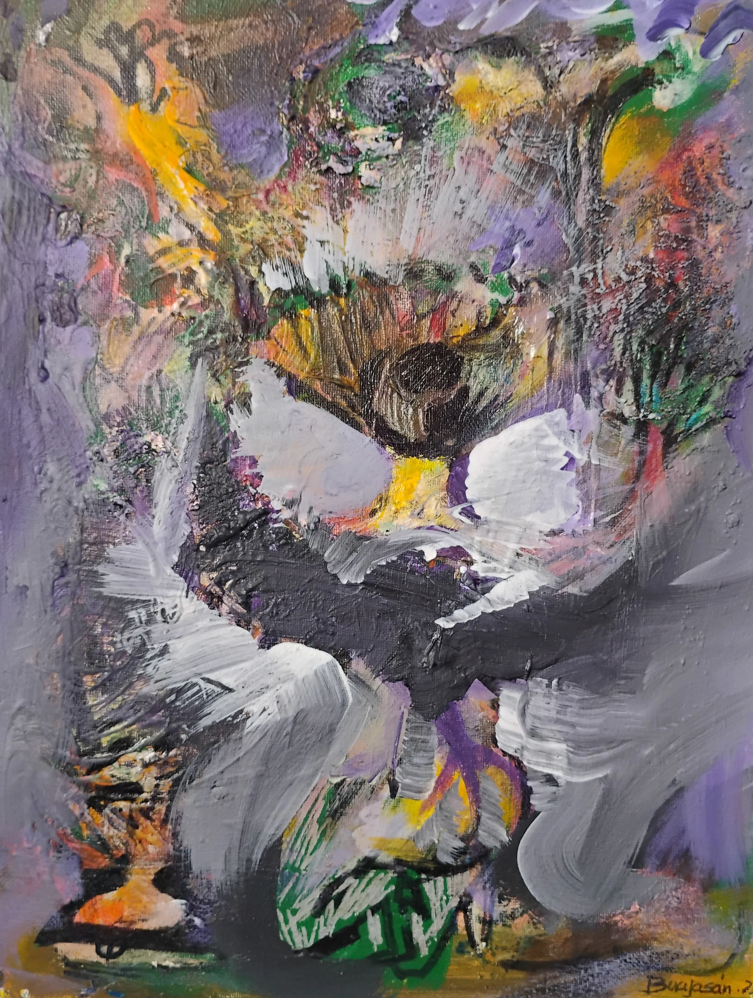 Bruja, 2024, Acrylic on canvas, 14 x 11 in