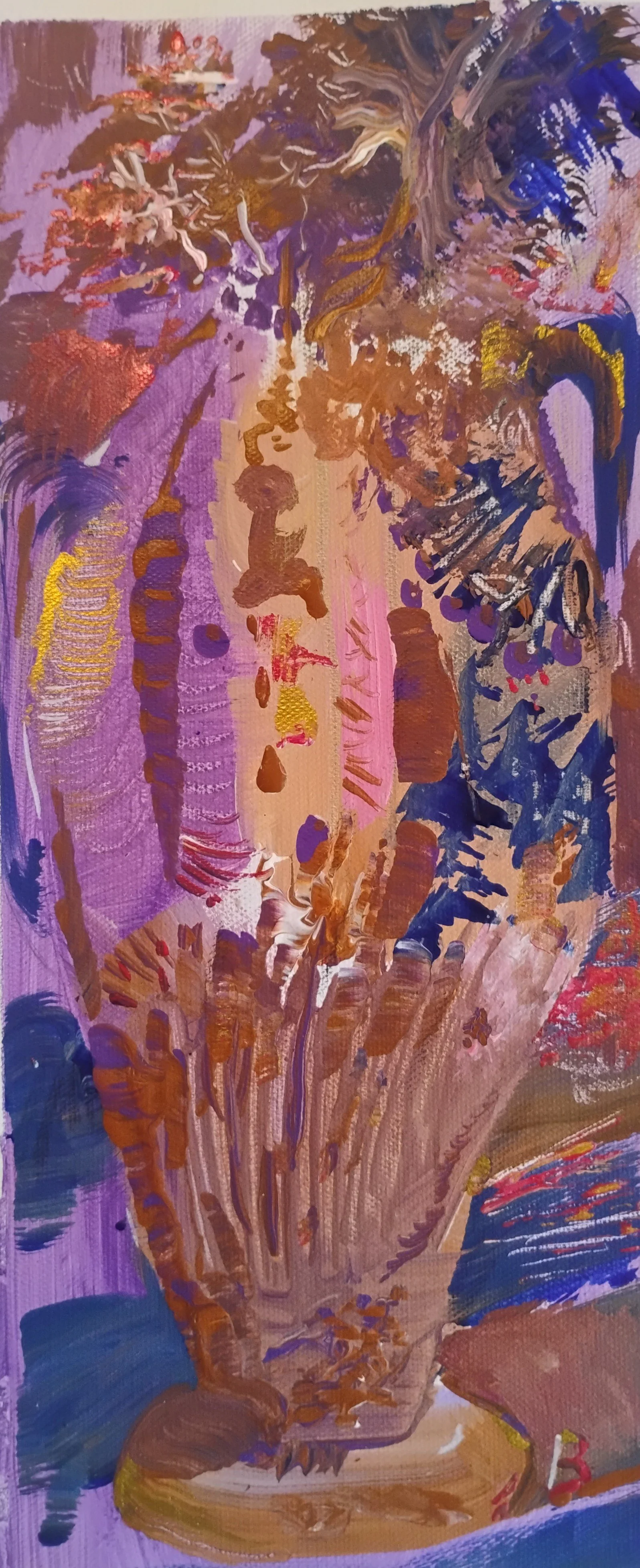 Botija Real.26.Acrylic Canvas.13x5 1/2 inc.