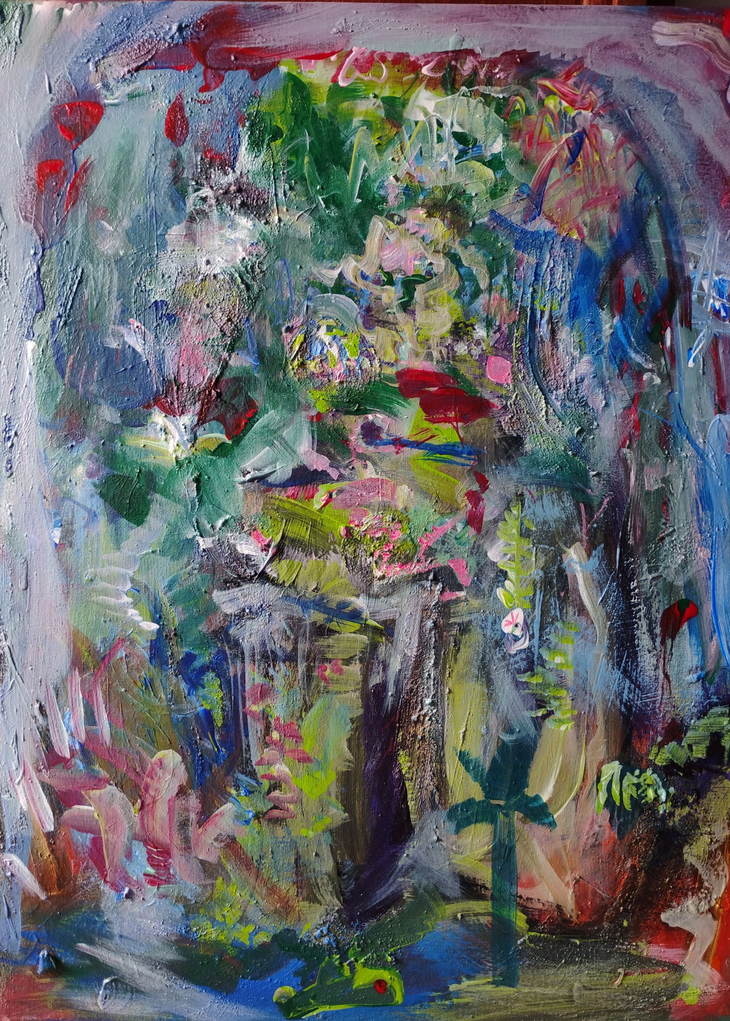 Mogote, 2025, Acrylic on canvas, 24 x 18 in