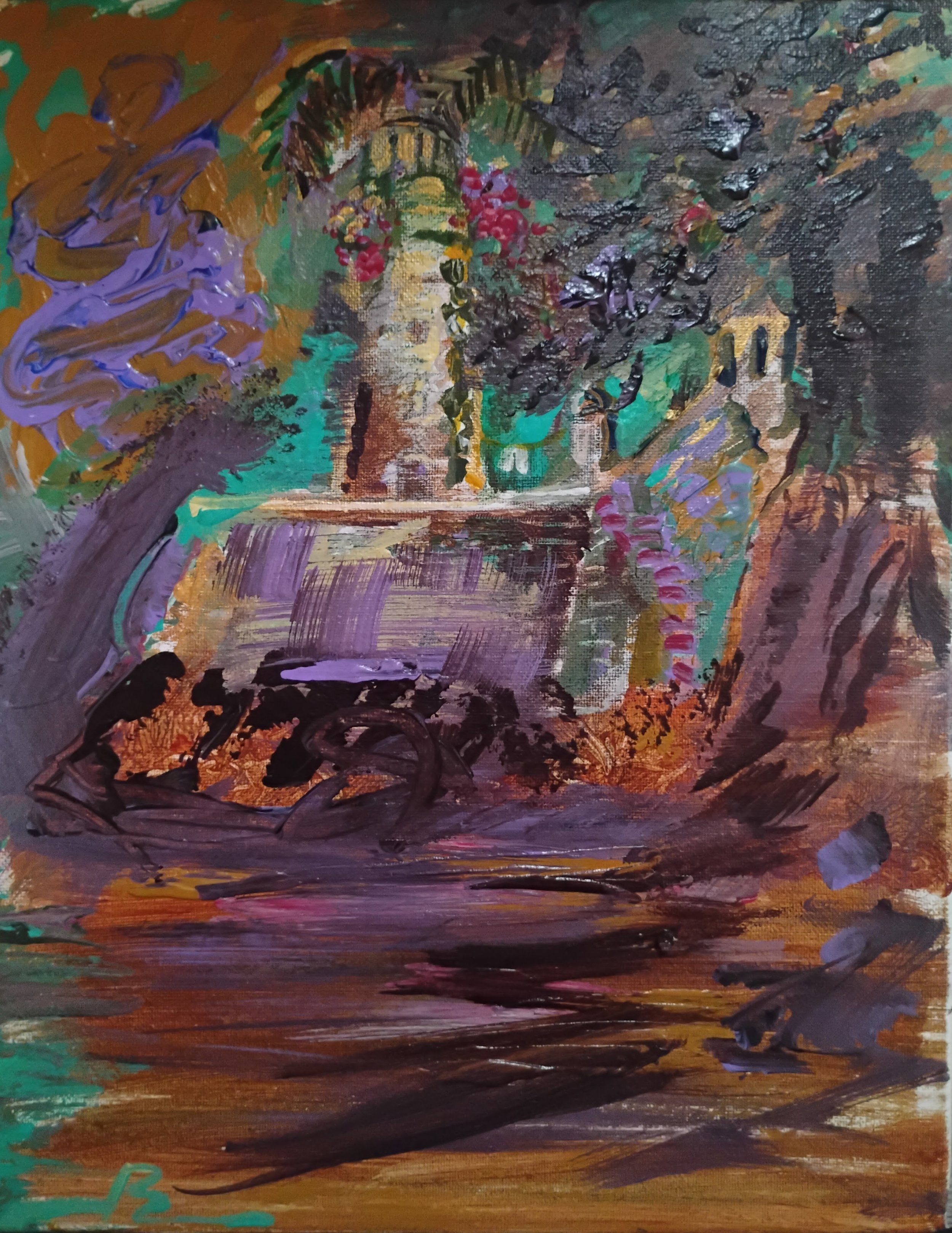 Morro, 2025, Acrylic on canvas, 16 x 12 in