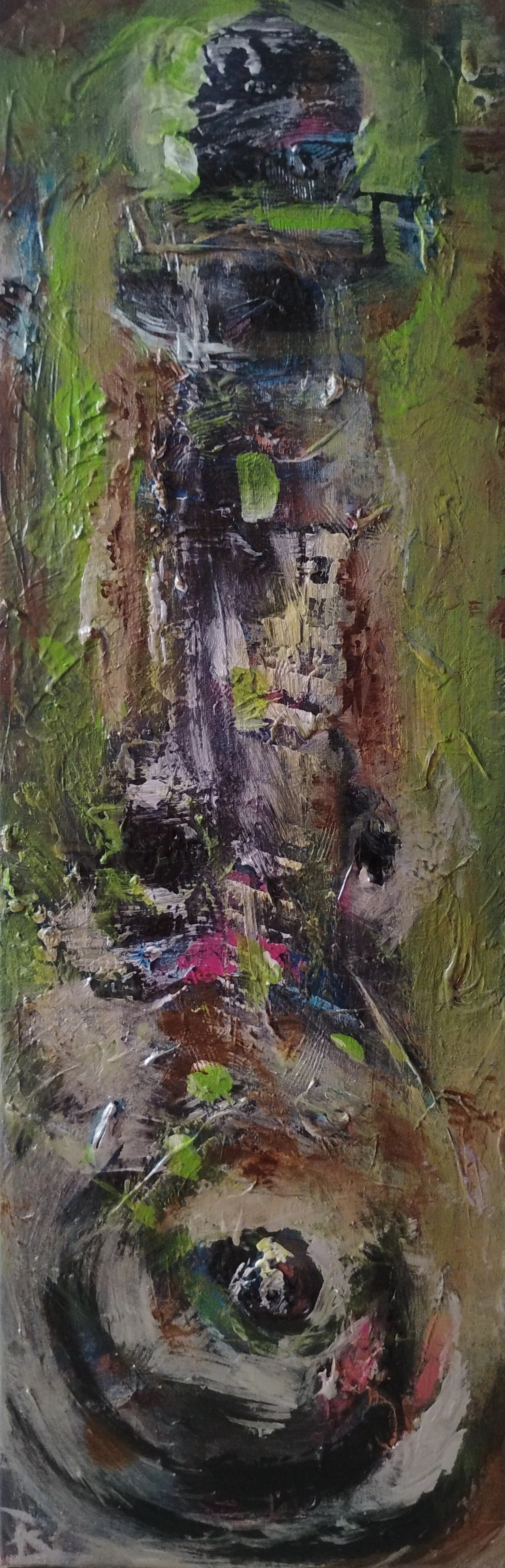 Morro, 2025, Acrylic on canvas, 20 x 10 in