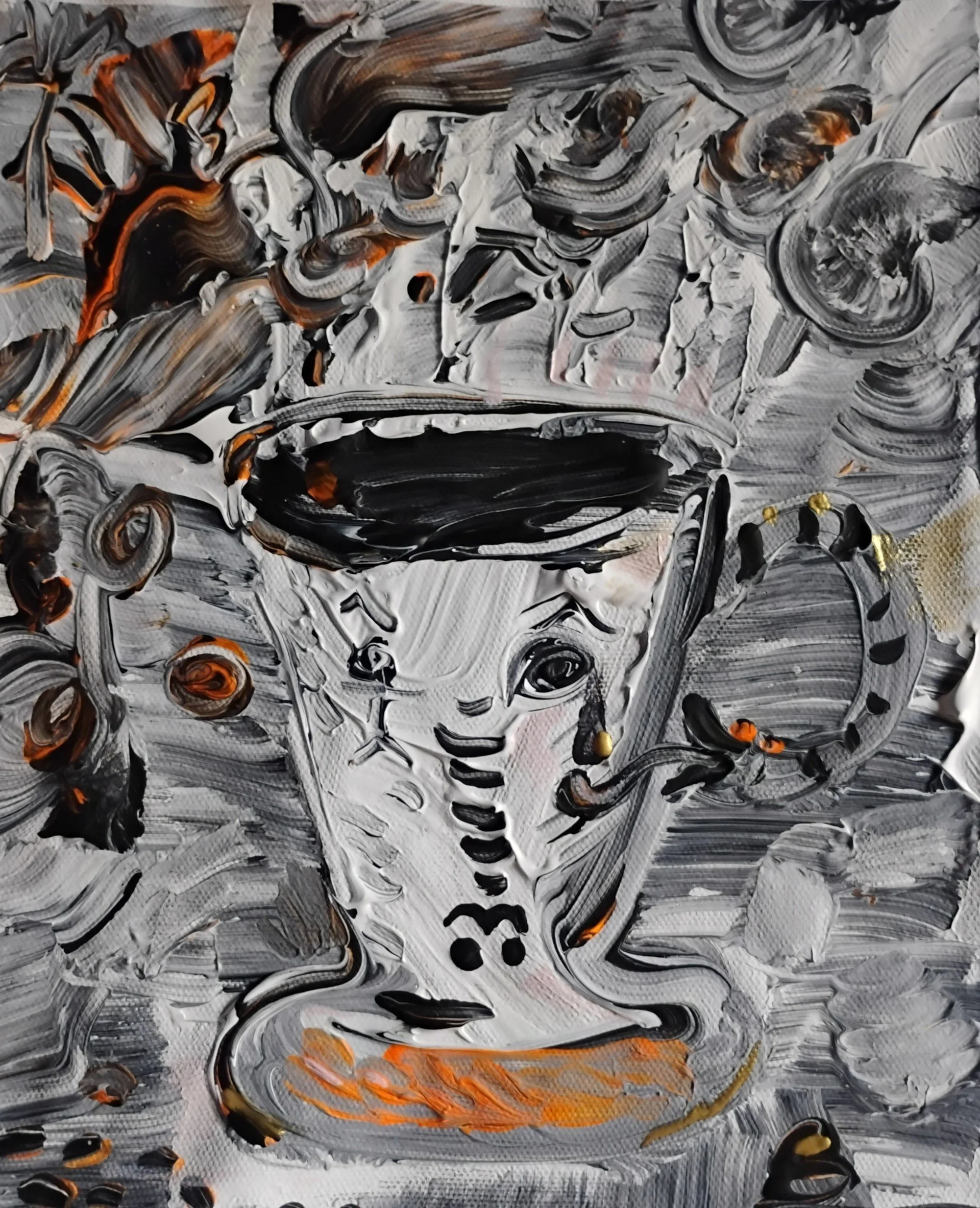 Coffe cup. 2026
Acrylic & canvas. 10,8 inc.