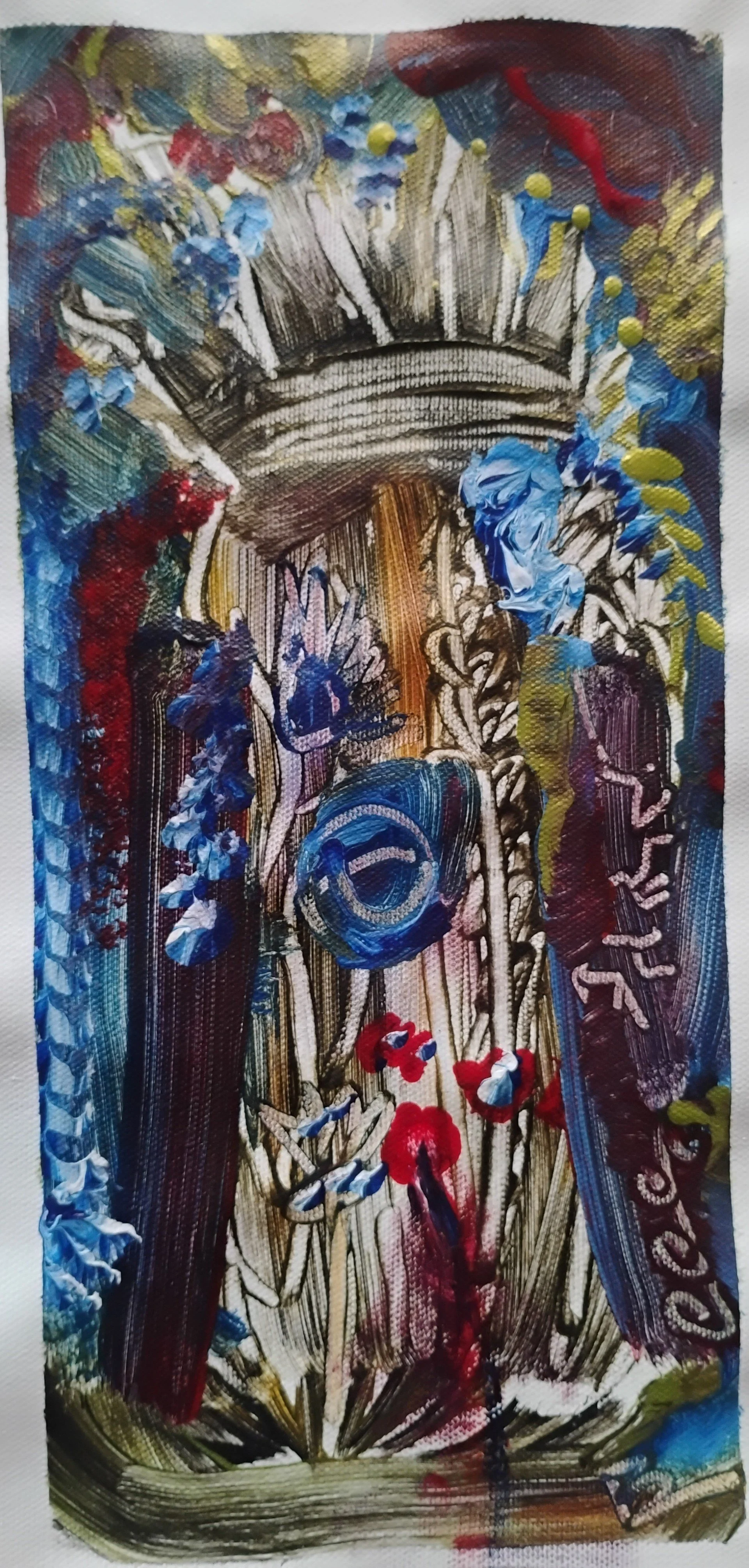 Tronco.26.Acrylic Canvas.12x5 3/8 inc.