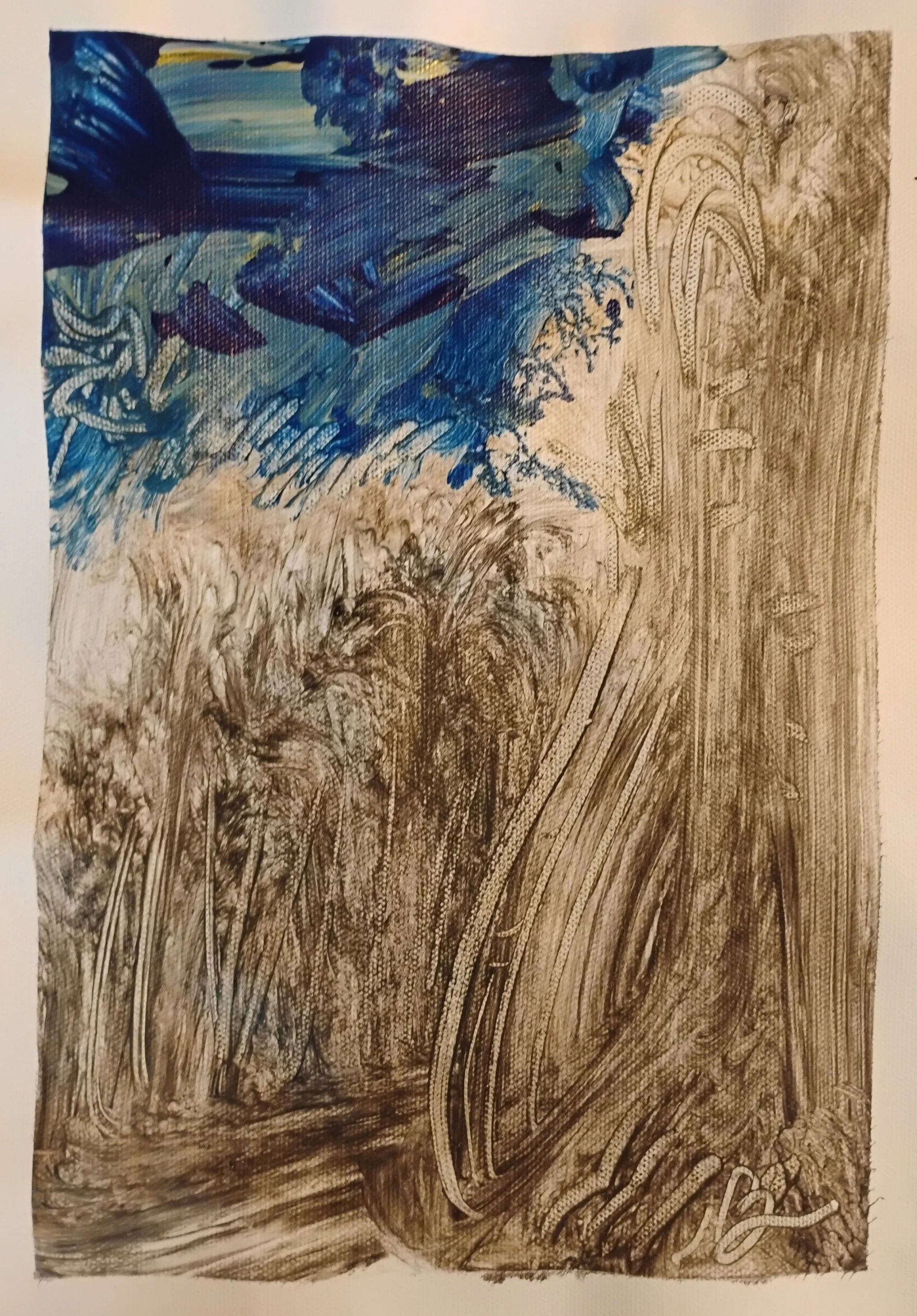 Cañaveral.26.Acrylic Canvas.10 7/8 x7 1/2 inc.