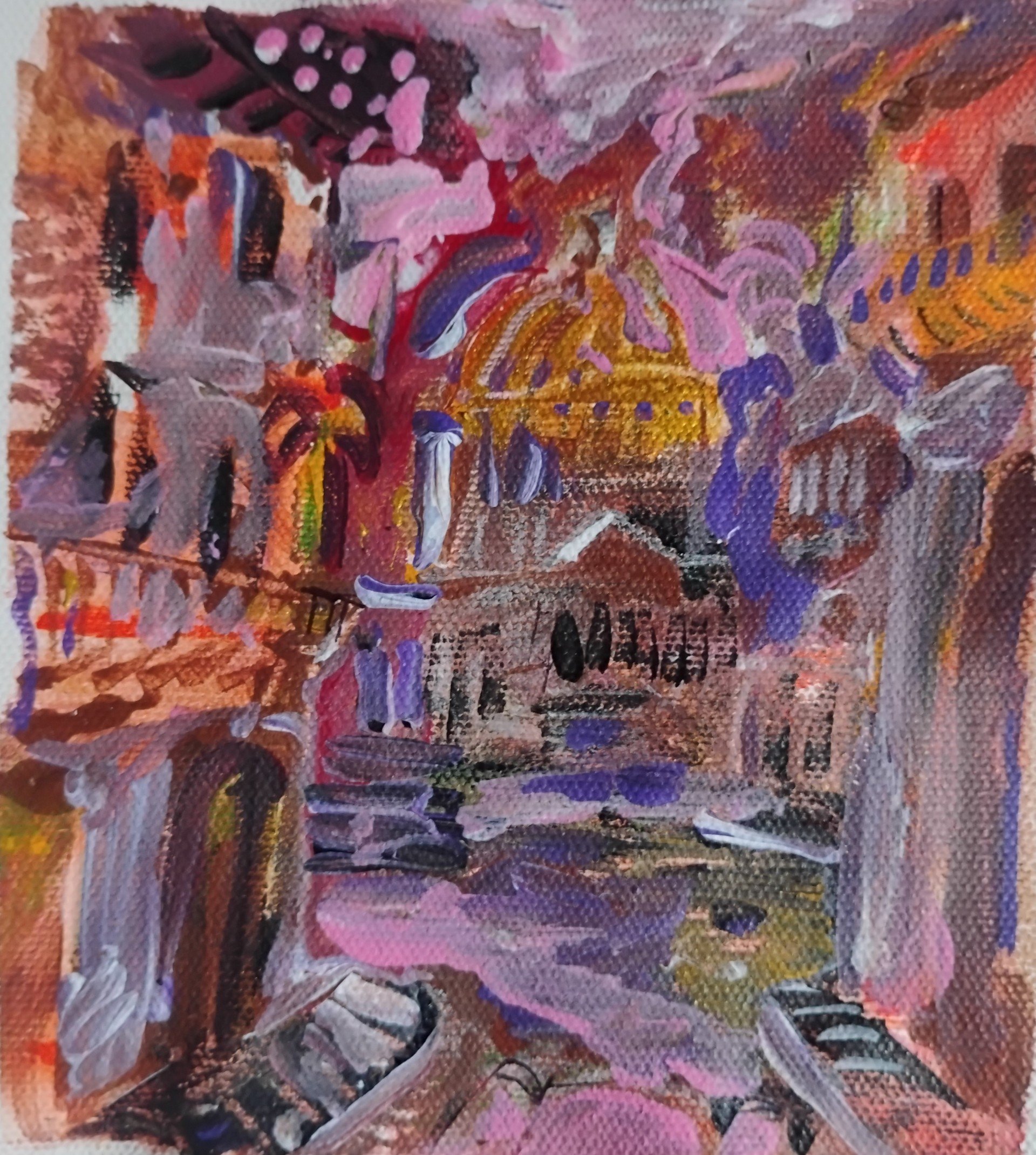 Capitolio Habana.26 Acrylic Canvas.8x8 inc.