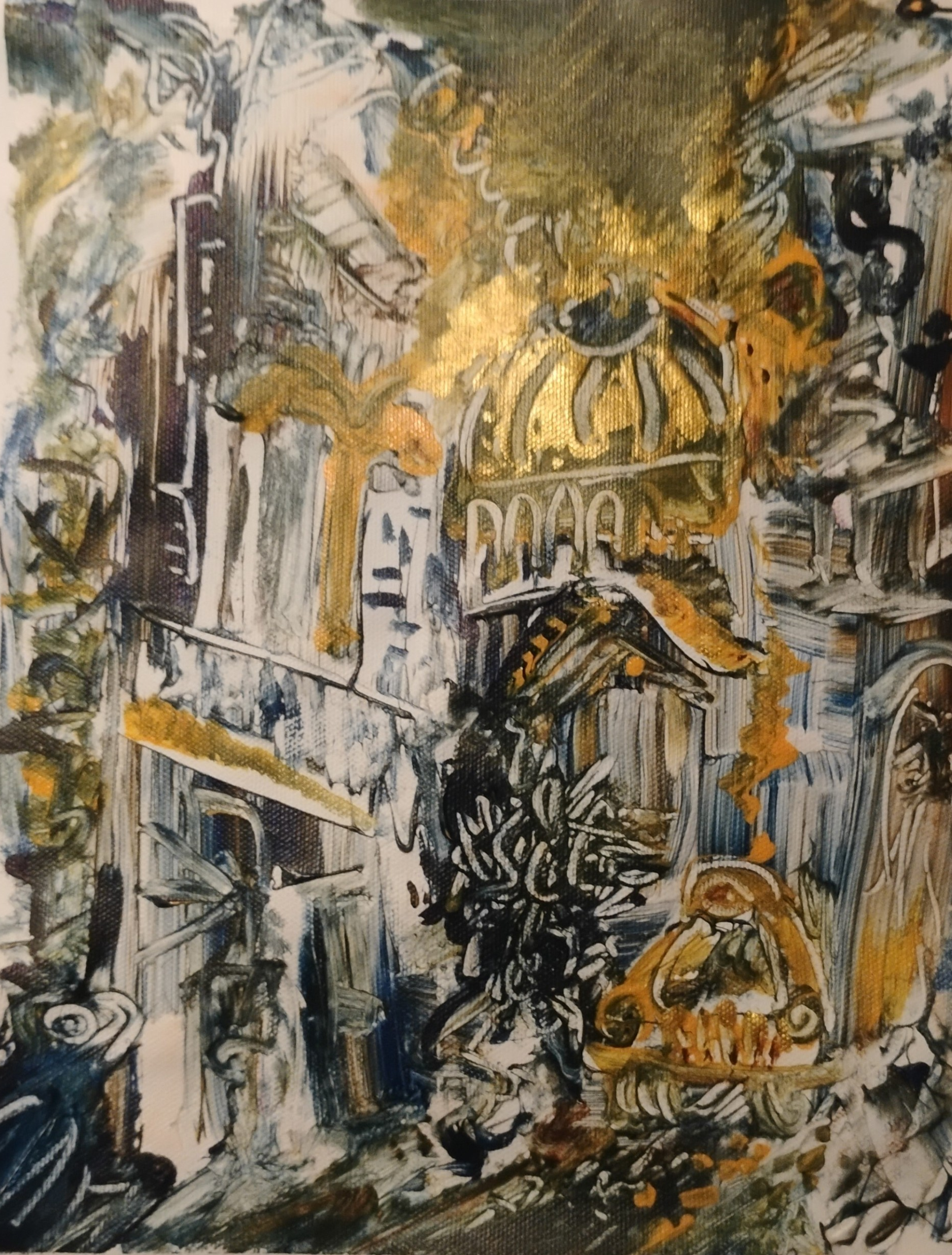 Havana Today.26.Acrilic Canvas.11 5/8 x 8 3/4 inc.