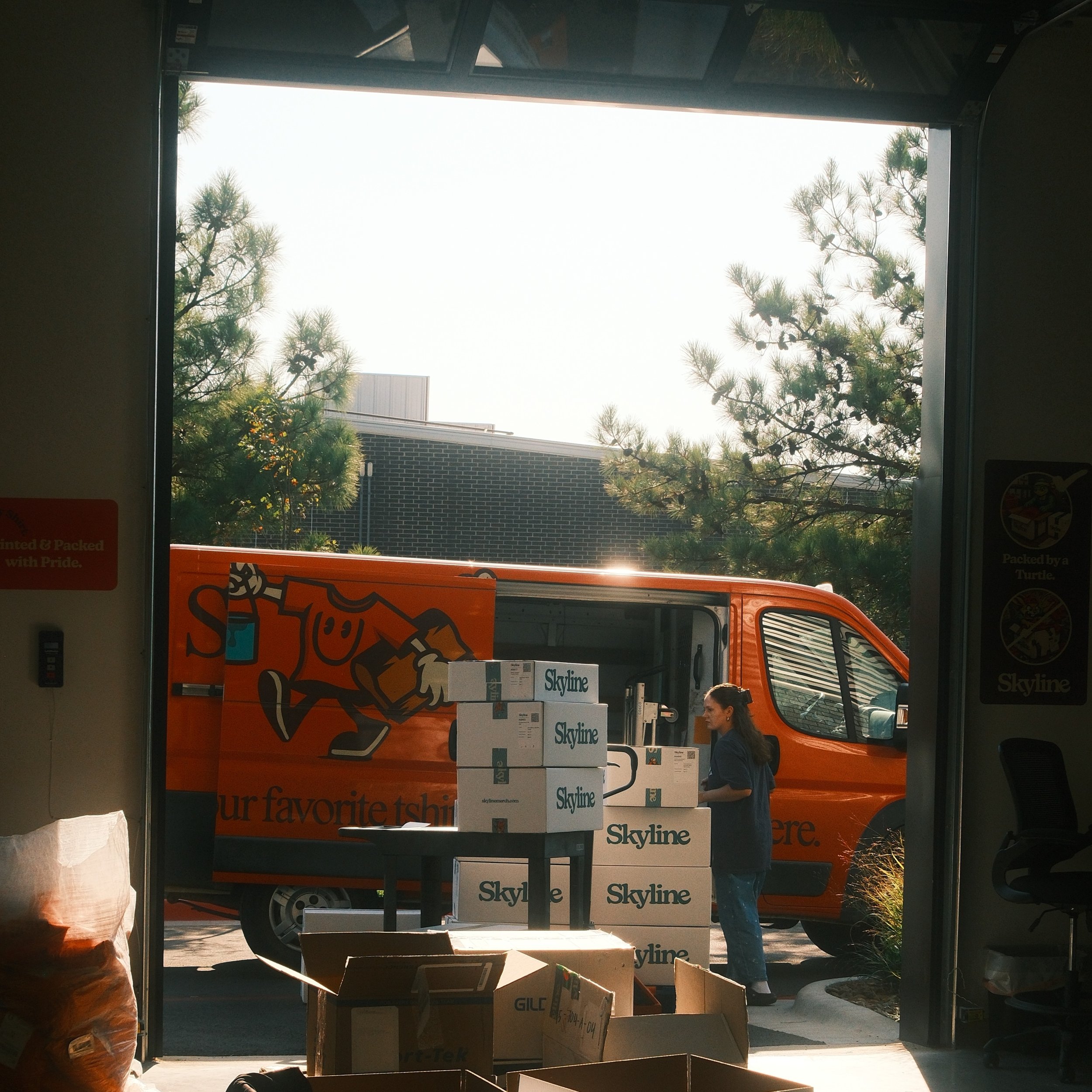 If you see our orange van rolling around town&hellip; there&rsquo;s a good chance Sosha has your order in the back! 🚚📦