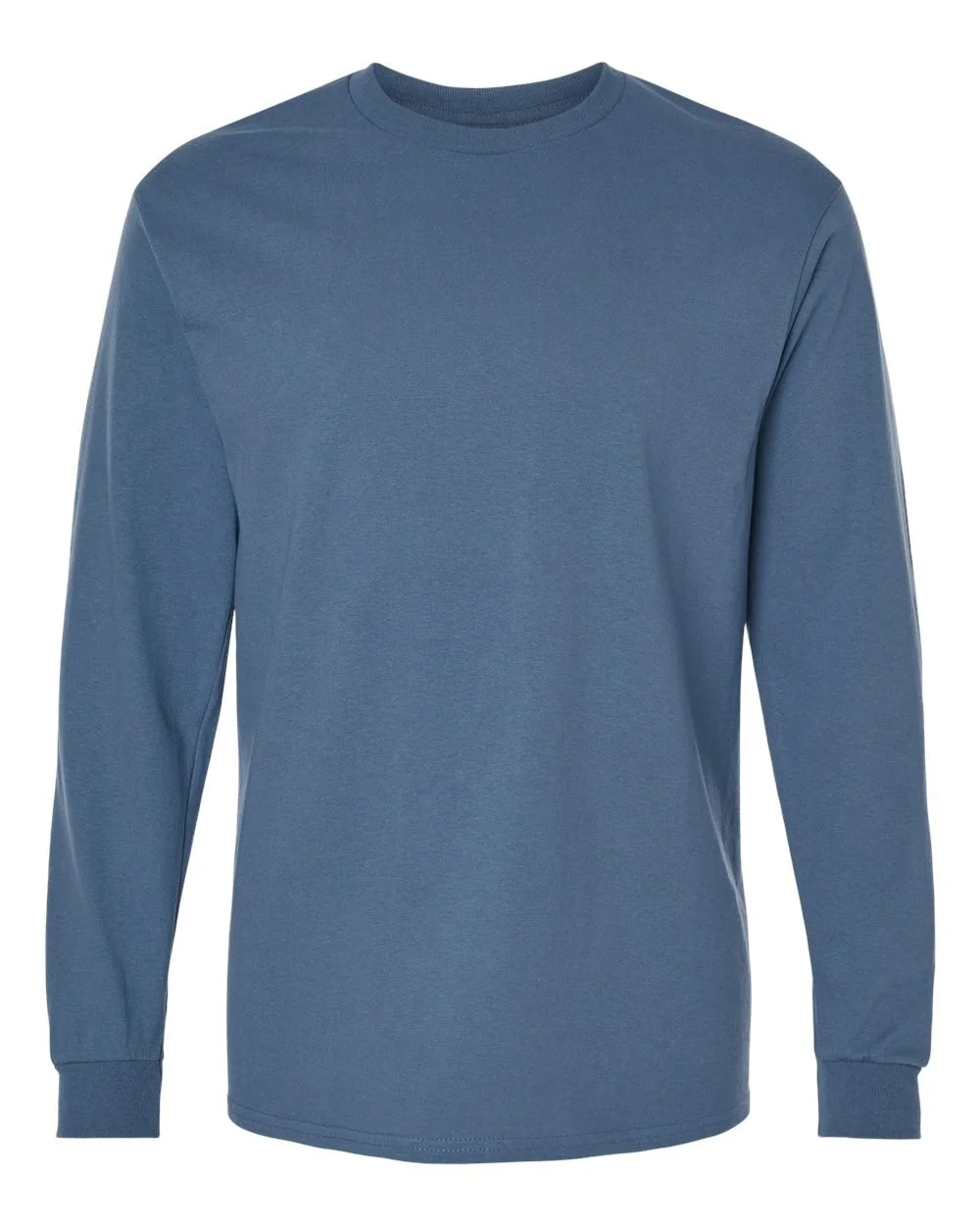 Blue long-sleeve shirt