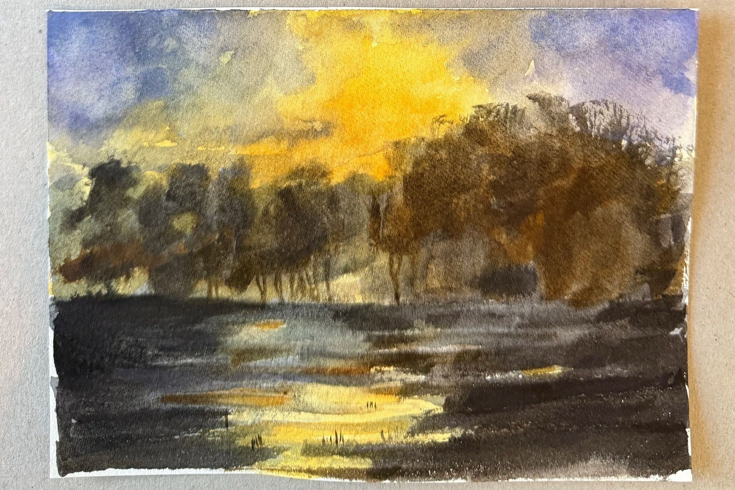 My rendition of Charles Eaton's Maine Pines 