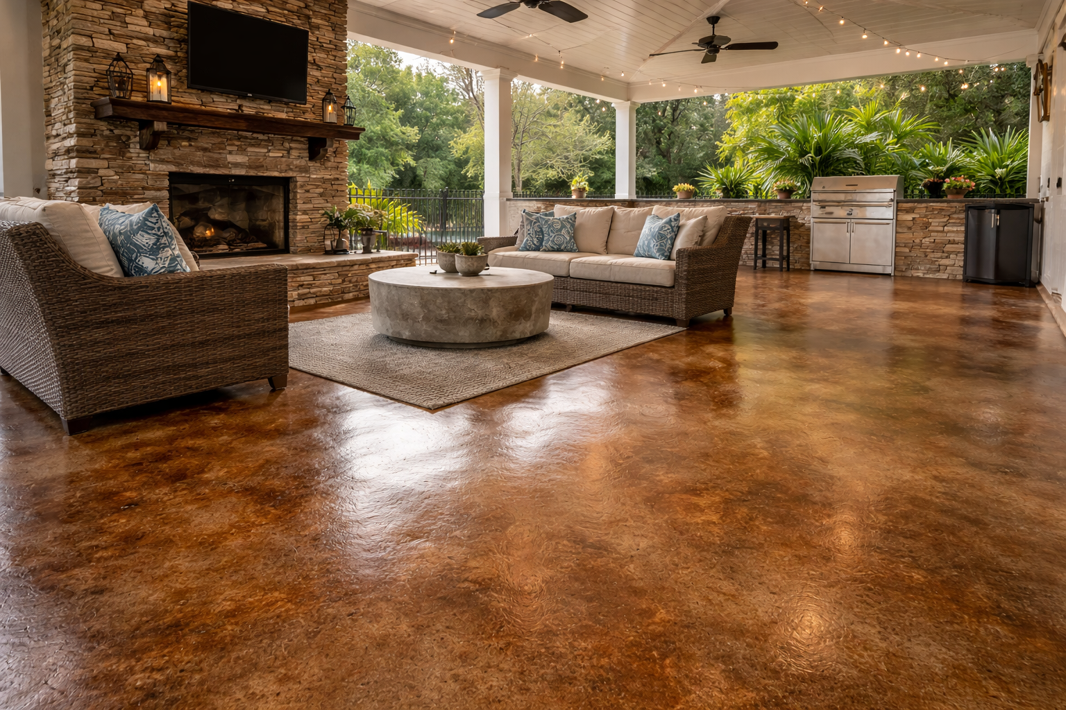 Decorative Stained Concrete