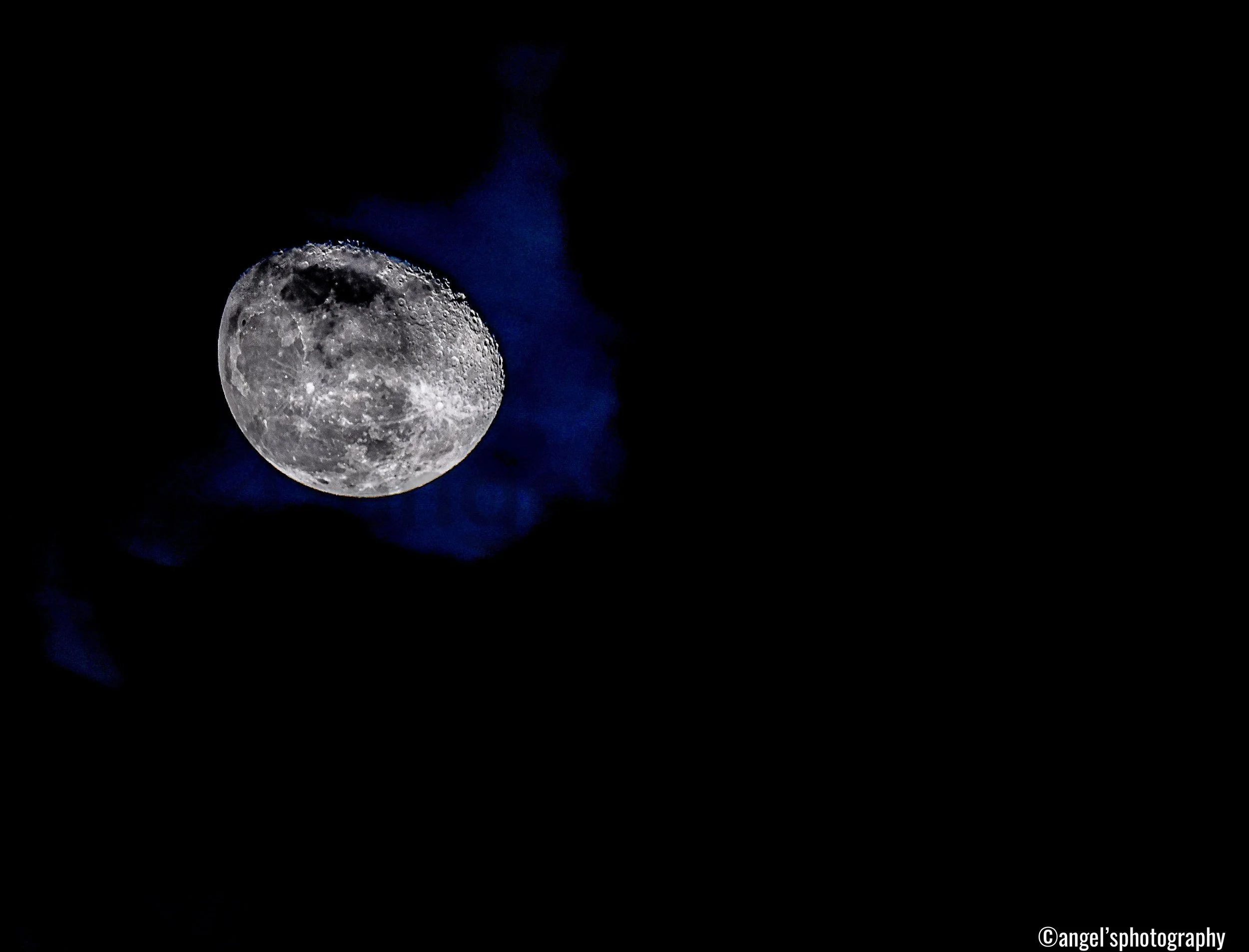 "Halo of Silence: The Moon in a Veil of Blue" (DIGITAL COPY)