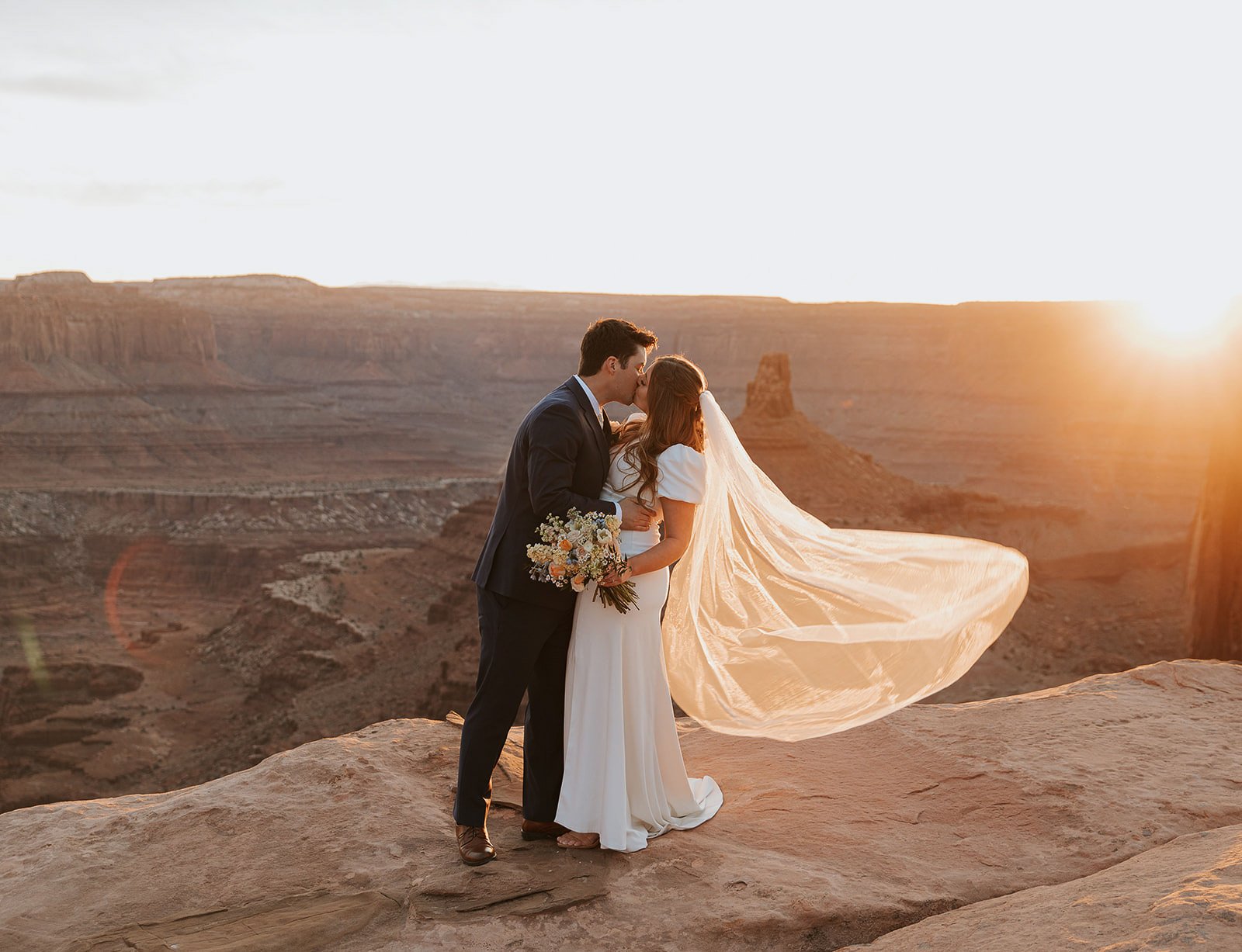 Epic Bridal Session at Dead Horse Point State Park | Moab, Utah Wedding Photography