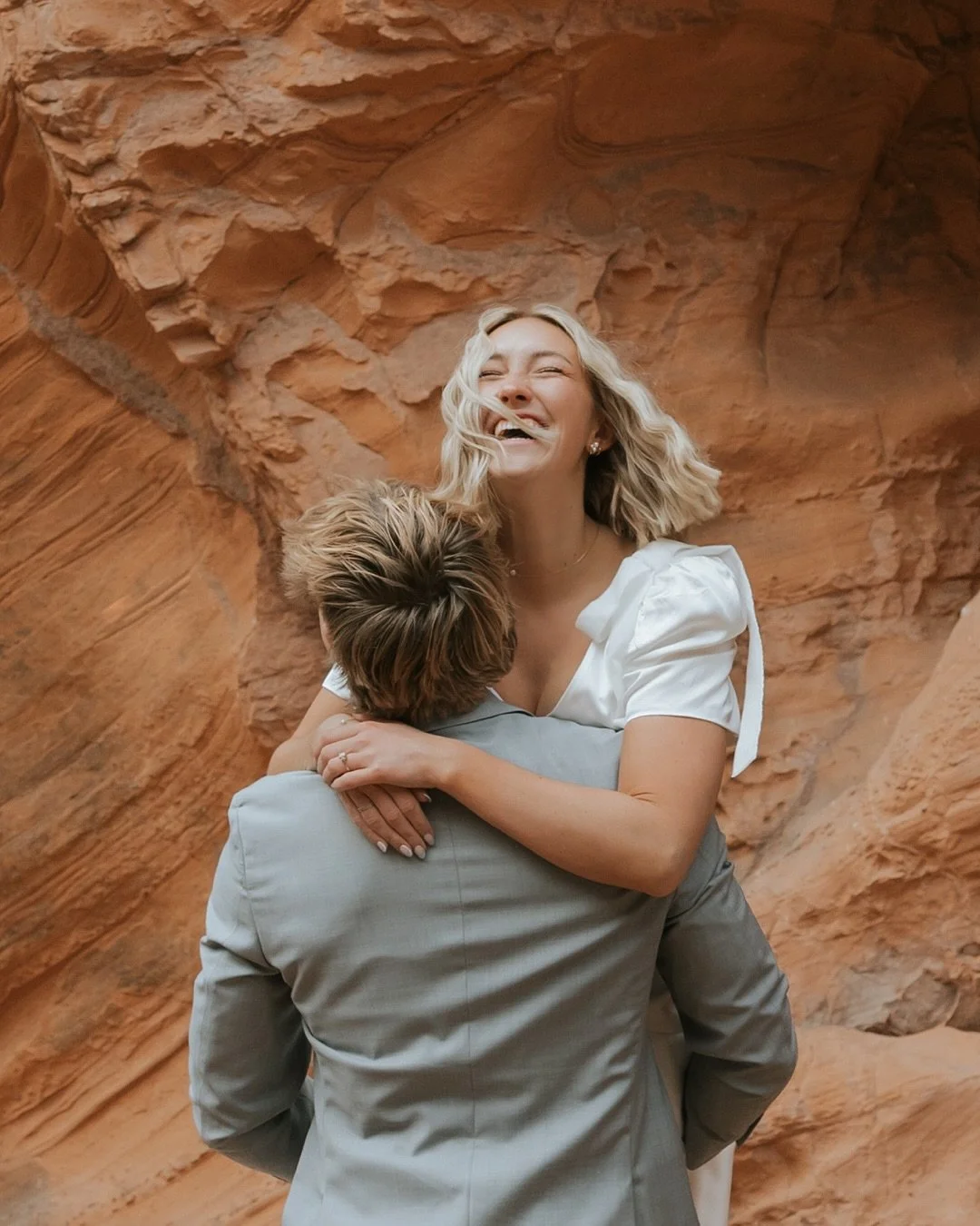 a beautiful bridal session with Sage + Carson and all their infectious love and laughter 🥹