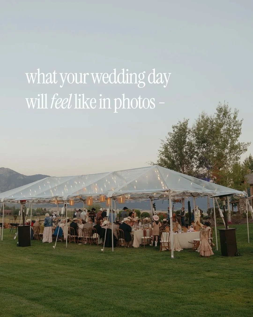 You should get to feel everything again. 

A slow morning or the chaos of getting ready, the anticipation of the ceremony - Every look exchanged during your vows. Your grandparents sitting together between the ceremony and reception.

The way it feel