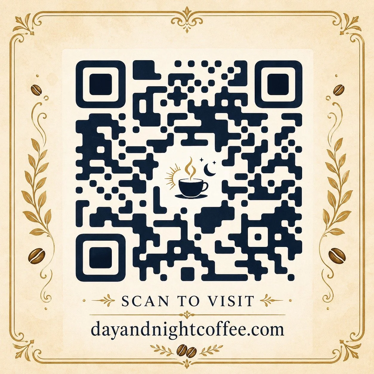 Scan. Sip. Stay supplied.

Day &amp; Night Coffee is officially online. Whether you&rsquo;re looking for small-batch coffee, single-sourced beans, or a veteran-owned brand built with purpose, this QR code takes you straight to the source.

We&rsquo;r